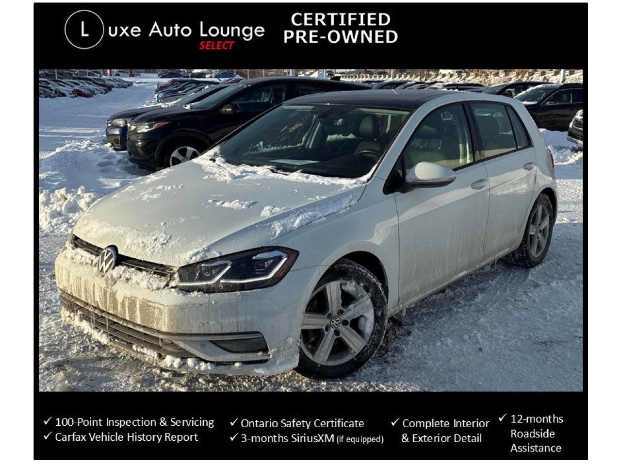 2018 Volkswagen Golf Comfortline - 5SPD, LEATHER, SUNROOF, HEATED SEATS