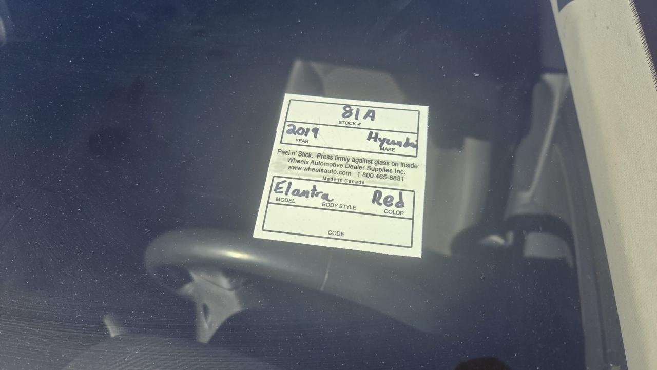 2019 Hyundai Elantra PREFERRED, SEDAN, AUTO, 4 CYL, ALLOYS, CERTIFIED Photo