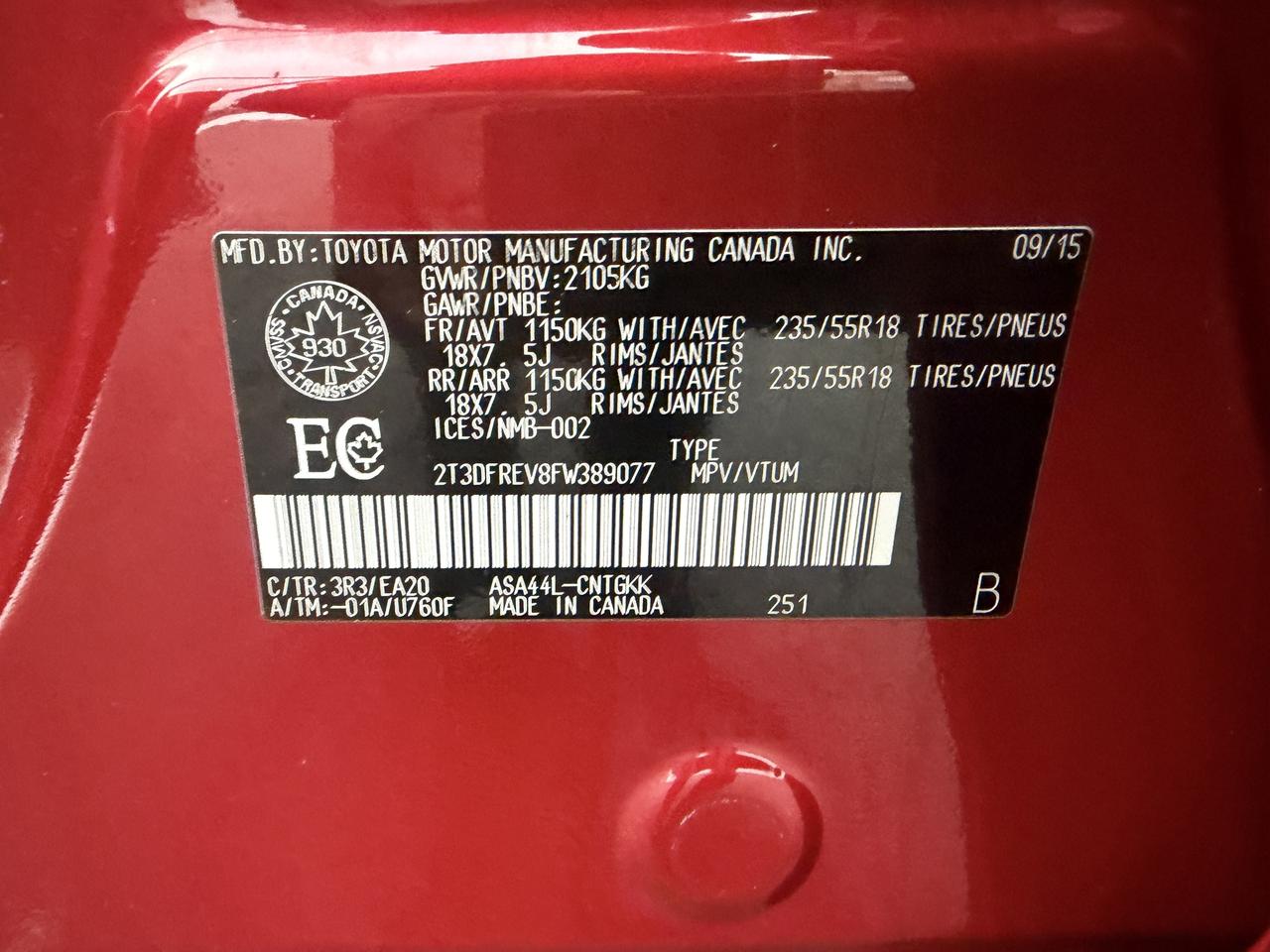 2015 Toyota RAV4 !!! JUST SOLD SOLD AWD / Limited /  26235 KMS !!! Photo