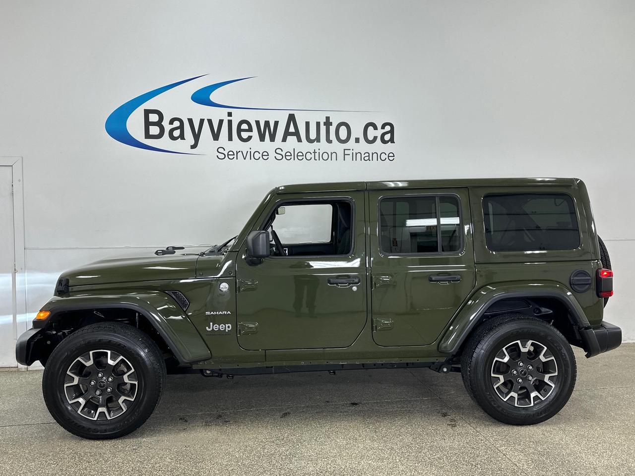 2024 Jeep Wrangler Sahara SAHARA PAINTED TOP/WIDESCREEN/OFF 1 OWNER LEASE! Photo