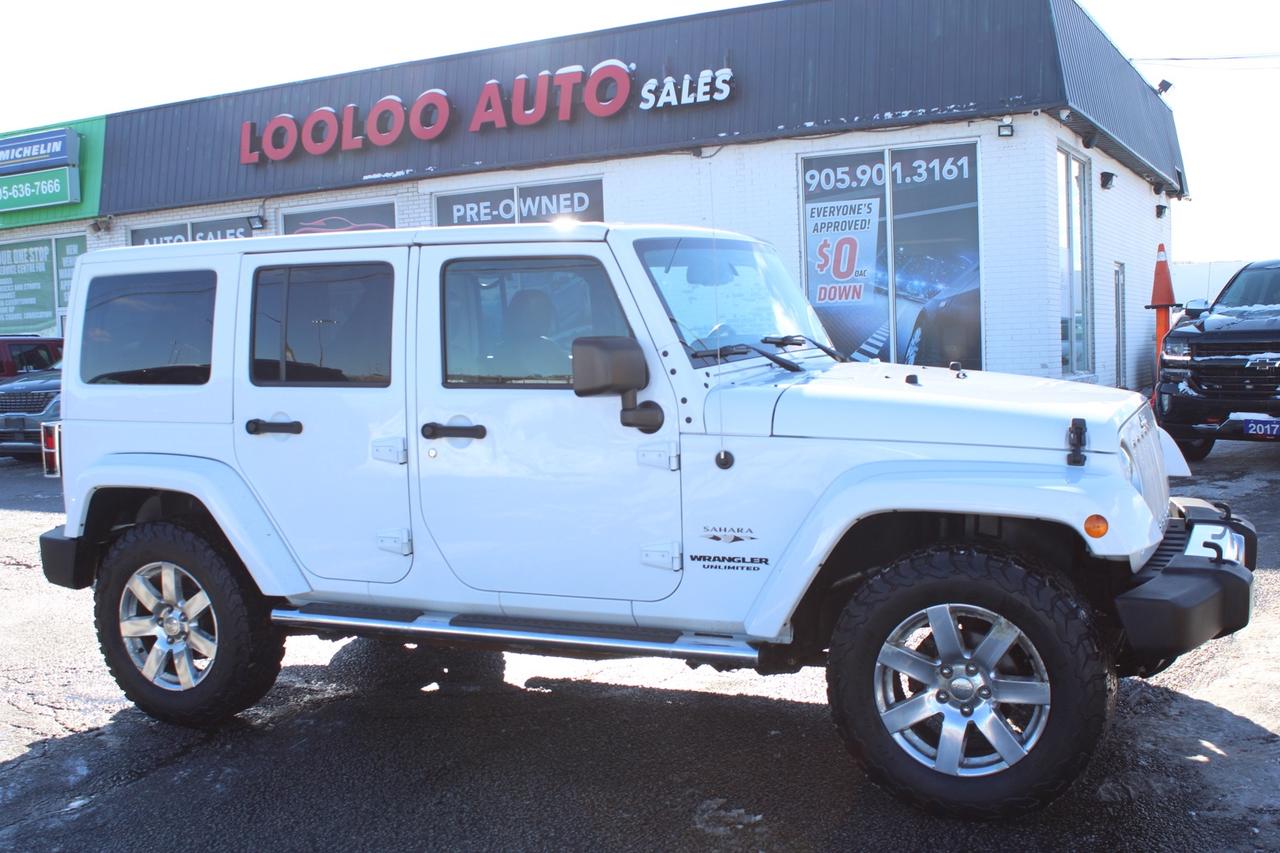 2016 Jeep Wrangler Unlimited Sahara 4WD Brown Leather Safety Certifie Photo0