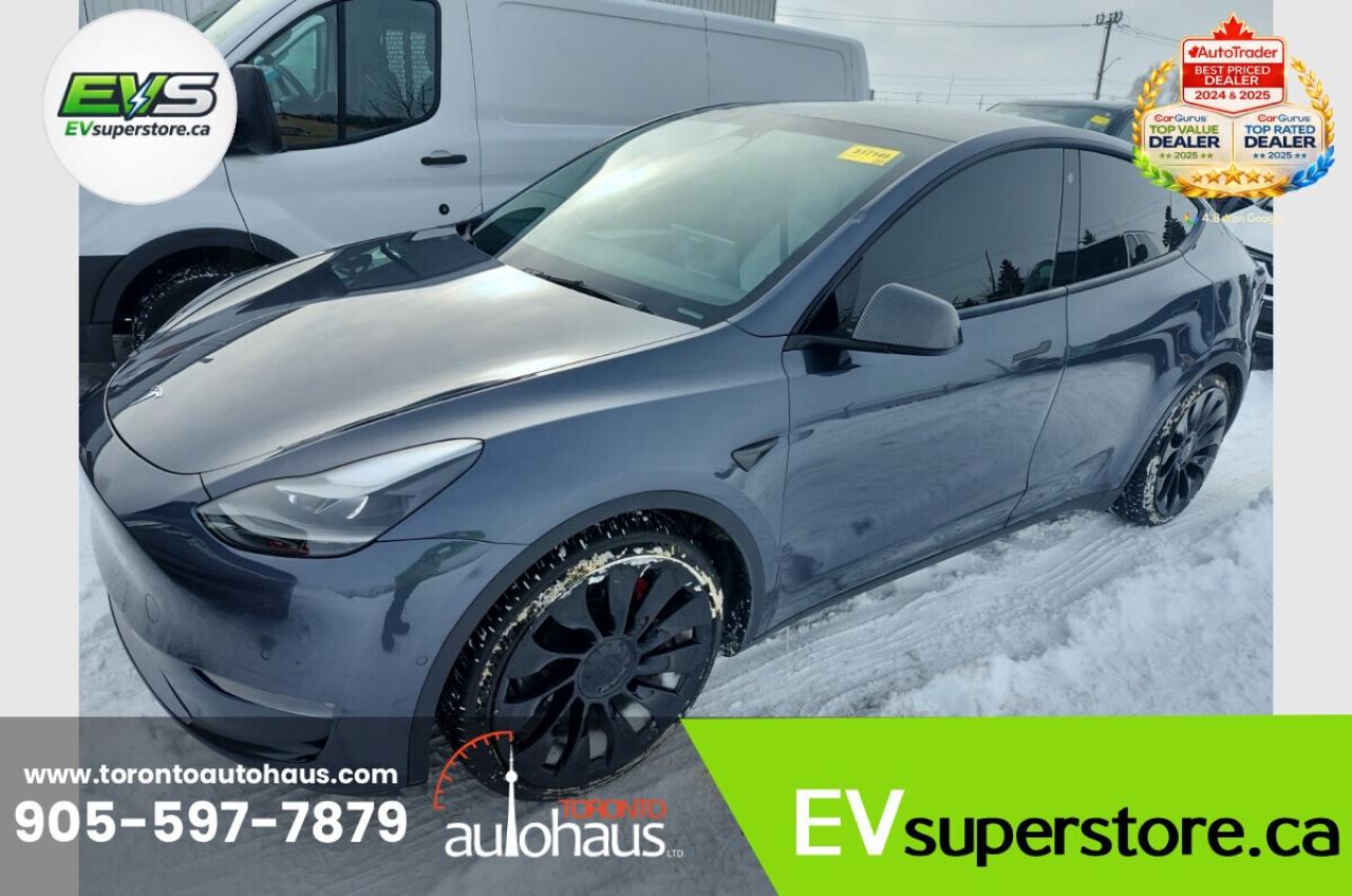 2022 Tesla Model Y PERFORMANCE I WHITE INT I AT EVSUPERSTORE.CA Photo0