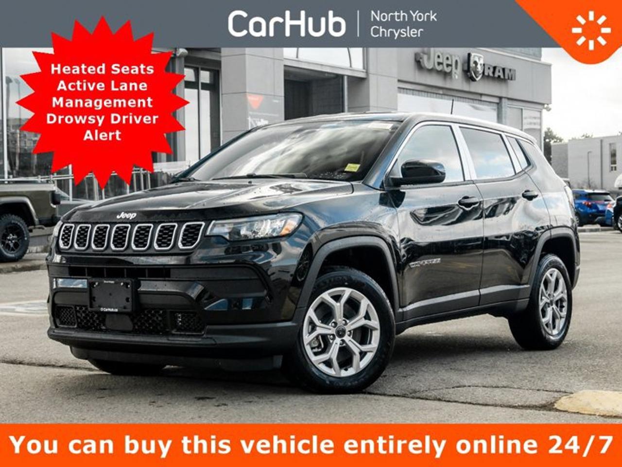 This Jeep Compass boasts a Intercooled Turbo Regular Unleaded I-4 2.0 L/122 engine powering this Automatic transmission. ENGINE: 2.0L DOHC I-4 DI TURBO W/ESS (STD), Wheels: 17 x 7 Aluminum, Vinyl Door Trim Insert.

This Jeep Compass Features the Following Options 
Variable Intermittent Wipers, Urethane Gear Shifter Material, Transmission: 8-Speed Automatic, Transmission w/Driver Selectable Mode and Autostick Sequential Shift Control, Towing Equipment -inc: Trailer Sway Control, Tires: 225/60R17 BSW AS, Tire Specific Low Tire Pressure Warning, Tire Mobility Kit, Strut Front Suspension w/Coil Springs, Streaming Audio.

Drive Happy with CarHub

*** All-inclusive, upfront prices -- no haggling, negotiations, pressure, or games

*** Purchase or lease a vehicle and receive a $1000 CarHub Rewards card for service.

*** All available manufacturer rebates have been applied and included in our new vehicle sale price

*** Purchase this vehicle fully online on CarHub websites

 

Transparency Statement
Online prices and payments are for finance purchases -- please note there is a $850 finance/lease fee. Cash purchases for used vehicles have a $2,350 surcharge (the finance price + $2,350), however cash purchases for new vehicles only have tax and licensing extra -- no surcharge. NEW vehicles priced at over $100,000 including add-ons or accessories are subject to the additional federal luxury tax. While every effort is taken to avoid errors, technical or human error can occur, so please confirm vehicle features, options, materials, and other specs with your CarHub representative. This can easily be done by calling us or by visiting us at the dealership. CarHub used vehicles come standard with 1 key. If we receive more than one key from the previous owner, we include them with the vehicle. Additional keys may be purchased at the time of sale. Ask your Product Advisor for more details. Payments are only estimates derived from a standard term/rate on approved credit. Terms, rates and payments may vary. Prices, rates and payments are subject to change without notice. Please see our website for more details.