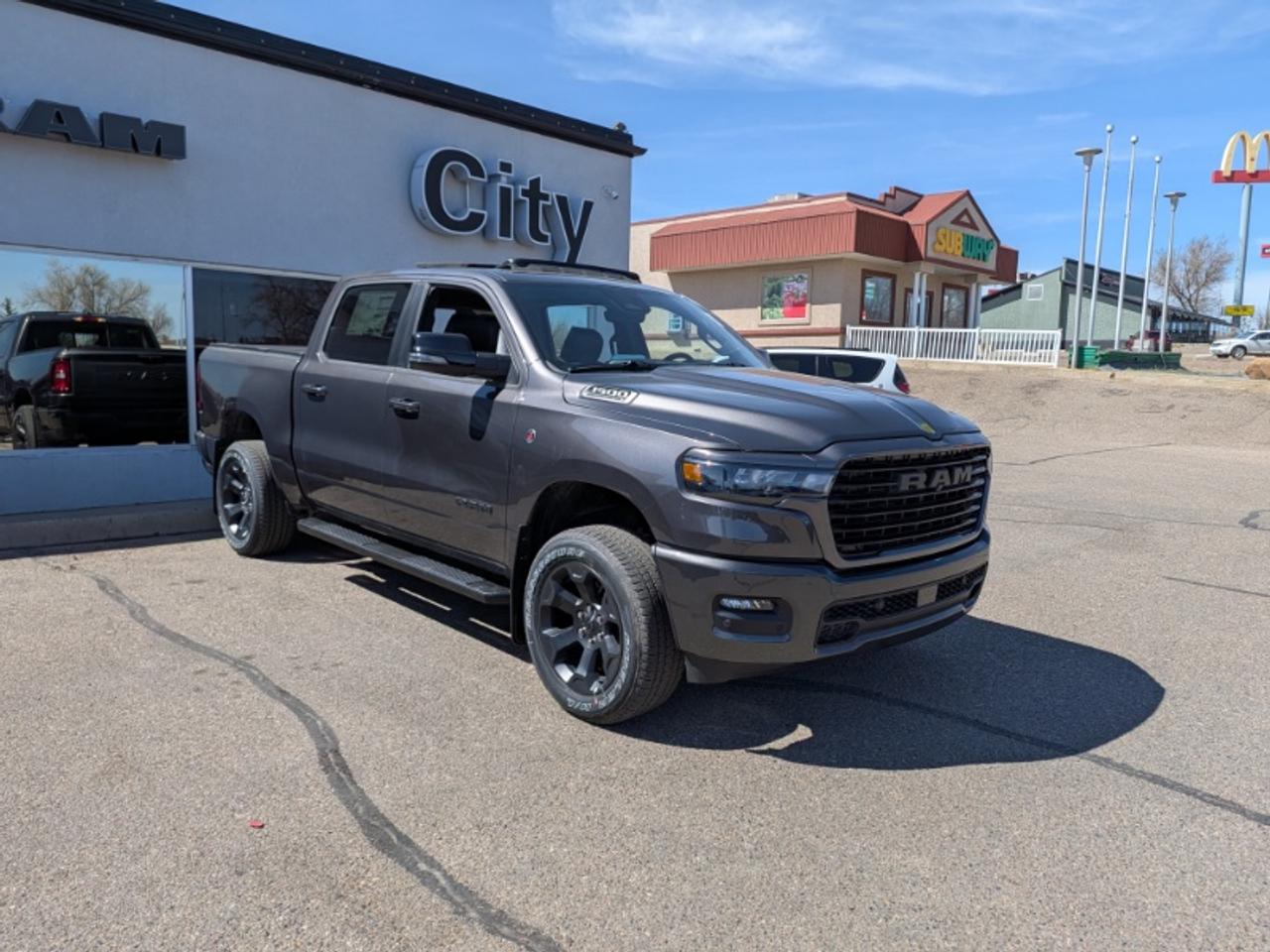 <p>The 2026 RAM 1500 Sport is a performance-focused half-ton pickup built for Canadian drivers who demand both power and style. Under the hood sits a turbocharged 3.0-litre inline-6 engine producing an impressive 420 horsepower channeled through a 4x4 drivetrain that delivers confident capability in any season. The Sport trim sets itself apart with bold blacked-out styling cues and a commanding road presence all wrapped around the refined Crew Cab interior that makes this RAM as comfortable on long highway stretches as it is on demanding terrain. With a short box and single rear wheels it handles with agility that belies its size.</p><p>&nbsp</p><p>Engineered specifically for the Canadian market this RAM 1500 Sport is ready for everything our climate throws at it. The Crew Cab layout provides generous space for passengers while the turbocharged engine delivers the kind of effortless torque that makes towing and hauling feel easy. Whether youre commuting adventuring or working this truck delivers the performance and presence you expect from RAM.</p><p>&nbsp</p><p>City Chrysler holds a high standard of service &amp excellence for our customers. We are located on the northside of highway 3 of Medicine Hat. Servicing areas from Swift Current to Lethbridge Brooks &amp Taber. Our legacy is to make sure our customers feel right at home as well as taken care of in the highest priority. We are known for being down to earth super friendly and very knowledgeable. We provide excellent customer service and if you are tired of high-pressure sales then City Chrysler is for you. Check out our Google reviews because they tell our story. Then give us a call send us an email or stop by and let us get to work for you! Bankruptcies No credit Bad credit Slow credit Dont sweat it! Get preapproved today!</p>