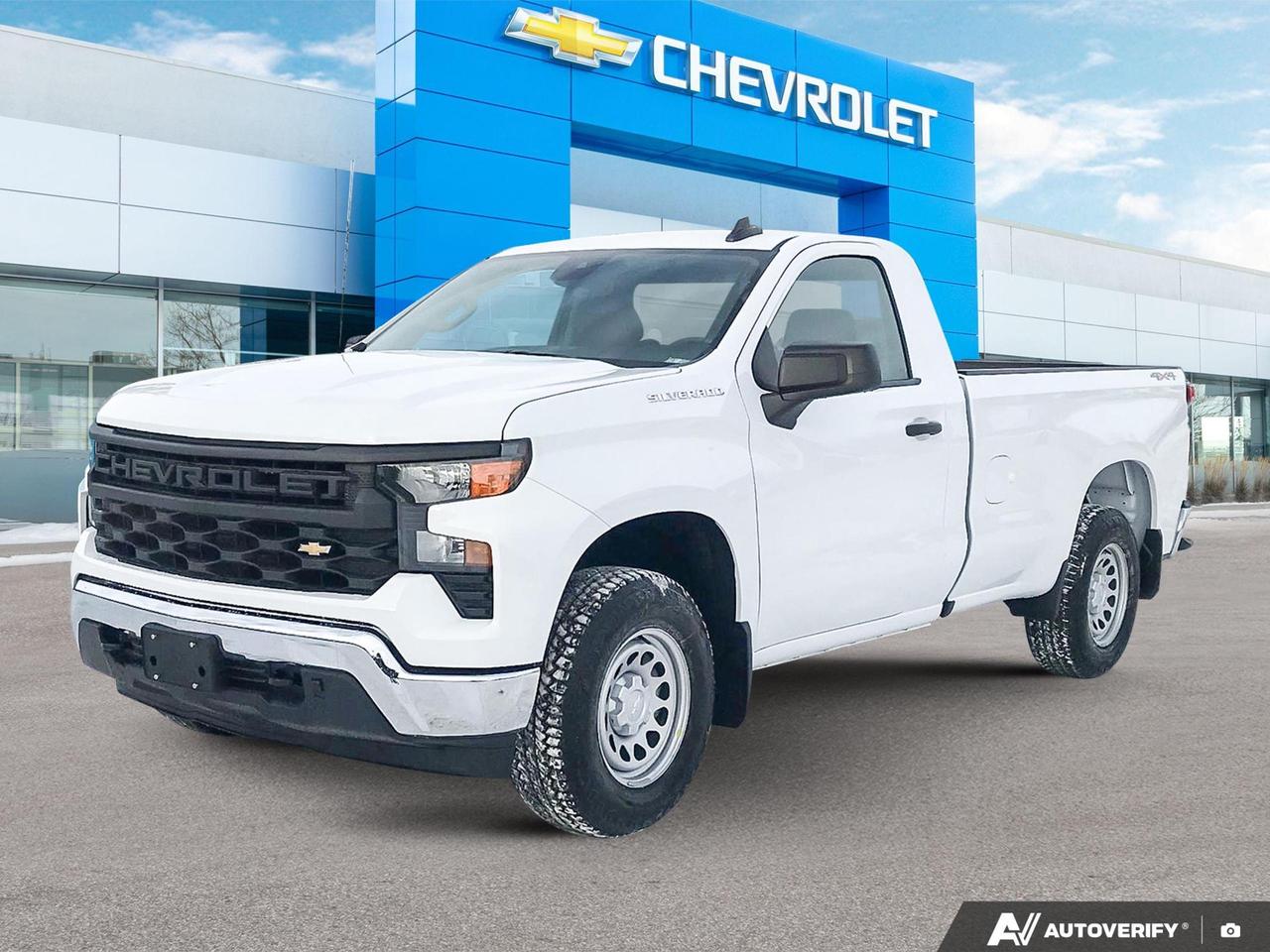 Price Includes Added Accessories Plus Power Seat Adjuster (Drivers Side) | Chevytec Spray-on Liner | Auto Locking Differential, Rear | Integrated Trailer Brake Controller | 120 Volt Electrical Receptacle, In Cab | Engine Block Heater | Transfer Case: Active, 2-Speed, Autotrac, Rotary Dial | 1WT Value Package |  Tailgate Function--EZ Lift, Power Lock & Release |  Bumper, Front, Chrome
Experience the future of trucking with the all-new 2026 Chevrolet Silverado 1500 Work Truck! This cutting-edge pickup combines rugged capability with advanced technology to revolutionize your workday.

- 5.3L 8-cylinder engine paired with 4WD for unmatched power and traction
- Push-button start for effortless ignition
- Wi-Fi Hotspot capability keeps you connected on the go
- Teen Driver feature promotes safe driving habits for younger operators
- StabiliTrak stability control system with Proactive Roll Avoidance
- Electric Power Steering for precise handling
- Dual-stage frontal airbags and side-impact airbags for enhanced safety

Ready to experience the future of work trucks? Reserve your 2026 Silverado 1500 today or contact us to schedule a test drive. Let Birchwood Chevrolet Buick GMC show you why this Silverado is the ultimate choice for modern professionals.
See three brands under one roof at Birchwood Chevrolet Buick GMC  the only place in Winnipeg where you can compare GMC, Chevrolet, and Buick all in one visit. Save yourself some time, see a great selection, and learn everything you need to know. 

Your Experience is Everything at Birchwood Chevrolet Buick GMC. 

Click, call (204) 837-5811, or visit Birchwood Chevrolet Buick GMC at the Birchwood Auto Park, 3965 Portage Avenue West at the Perimeter.

Dealer Permit #4240.
Dealer permit #4240