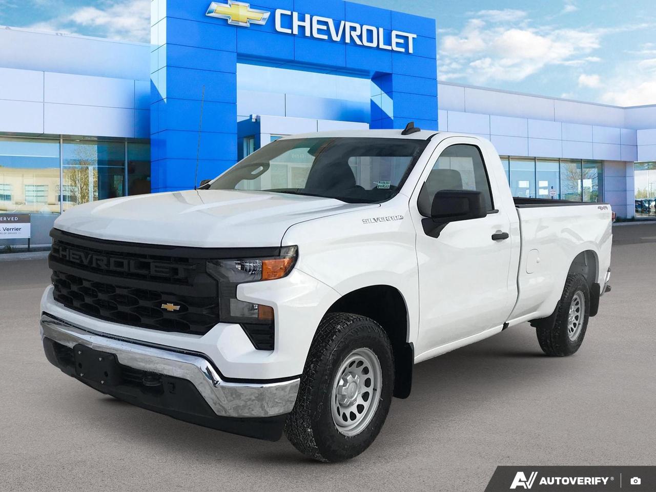 Price Includes Added Accessories Plus Power Seat Adjuster (Drivers Side) | Chevytec Spray-on Liner | Auto Locking Differential, Rear | Integrated Trailer Brake Controller | 120 Volt Electrical Receptacle, In Cab | Engine Block Heater | Transfer Case: Active, 2-Speed, Autotrac, Rotary Dial | 1WT Value Package |  Tailgate Function--EZ Lift, Power Lock & Release |  Bumper, Front, Chrome
Introducing the all-new 2026 Chevrolet Silverado 1500 Work Truck - the ultimate combination of power and practicality for your job site needs. With its robust 5.3L 8-cylinder engine and 4-wheel drive capability, this truck is ready to tackle any terrain or task you throw at it.

Key Features:
- Push-button start for quick and convenient ignition
- Electric Power Steering for enhanced control and maneuverability
- Wi-Fi Hotspot capability to keep you connected on the go
- Teen Driver technology for added safety and peace of mind
- StabiliTrak stability control system with Proactive Roll Avoidance
- Dual-stage frontal airbags and side-impact airbags for comprehensive protection
- Four-wheel antilock disc brakes with DURALIFE rotors for superior stopping power

Experience the power and reliability of the 2026 Chevrolet Silverado 1500 Work Truck today. Visit Birchwood Chevrolet Buick GMC to schedule a test drive or start your purchase process online. Our team is ready to answer any questions and help you find the perfect truck for your needs. Dont miss out on this opportunity to upgrade your work vehicle  contact us now!
See three brands under one roof at Birchwood Chevrolet Buick GMC  the only place in Winnipeg where you can compare GMC, Chevrolet, and Buick all in one visit. Save yourself some time, see a great selection, and learn everything you need to know. 

Your Experience is Everything at Birchwood Chevrolet Buick GMC. 

Click, call (204) 837-5811, or visit Birchwood Chevrolet Buick GMC at the Birchwood Auto Park, 3965 Portage Avenue West at the Perimeter.

Dealer Permit #4240.
Dealer permit #4240