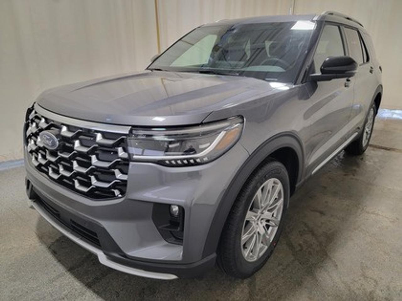 The 2026 Ford Explorer Platinum 600A 4WD shines in Carbonized Gray Metallic, this premium SUV is powered by a robust 2.3L EcoBoost I-4 engine paired with a 10-speed automatic transmission. With 300 horsepower and 310 lb-ft of torque, it delivers dynamic performance, giving a highway/city fuel economy of 10.4L/100km (27 Miles per gallon).

This vehicle comes with the All-Weather Packageready to take on any season! 

Snow, rain, mud, or sunshinethis vehicle is built for it all! The All-Weather Package adds extra protection where it matters most, with premium mud flaps to shield your paint from road debris, all-weather floor mats to protect your interior from lifes messes, and Xpel paint protection to help guard against those infuriating rock chips. Drive with confidence, knowing your investment is protected from Regina's elements. 

Key Features:
Ford Bluecruise
Ford Co-Pilot360 Assist 2.0
360 Degree Camera 
Adaptive Cruise Control
BLIS (Blind Spot Information System)
Evasive Steering Assist
Lane Keeping System
Reverse Brake Assist
Rain Sensing Wipers 
LED Taillamps
Panoramic Fixed Glass Moonroof with Power Shade
B&O Sound System
20 Luster Nickle-Painted Aluminum Wheels
Heated And Ventilated Front Seats
Heated Second Row Seats
Memory Driver Seat
Ford Connectivity Package
18 Spare Wheel and Jack Kit

Whether you're navigating urban streets or taking on Saskatchewan's rugged terrain, the 2025 Explorer Platinum ensures a first-class experience for every journey. Experience the 2025 Ford Explorer Platinum 600A at Bennett Dunlop Ford your trusted destinations for all things automotive. With our transparent pricing, unparalleled customer perks, and commitment to providing the best service, your satisfaction is guaranteed. Whether you're upgrading or purchasing for the first time, well ensure a seamless and enjoyable car-buying experience.

Bennett Dunlop Ford, proudly serving Regina for over 40 years, is conveniently located at 770 Broad Street. With over 3,500 Google reviews, our reputation reflects our commitment to providing a fast, easy, and enjoyable vehicle-buying experience. We eliminate the hassle with no admin or documentation fees, transparent upfront pricing that lets you shop with total confidence. But were more than just a dealershipwere driven to make a difference by supporting local community initiatives and events that matter to you. Visit Bennett Dunlop Ford today and experience why were Reginas trusted choice for quality vehicles, exceptional service, and a genuine commitment to driving change in our community!