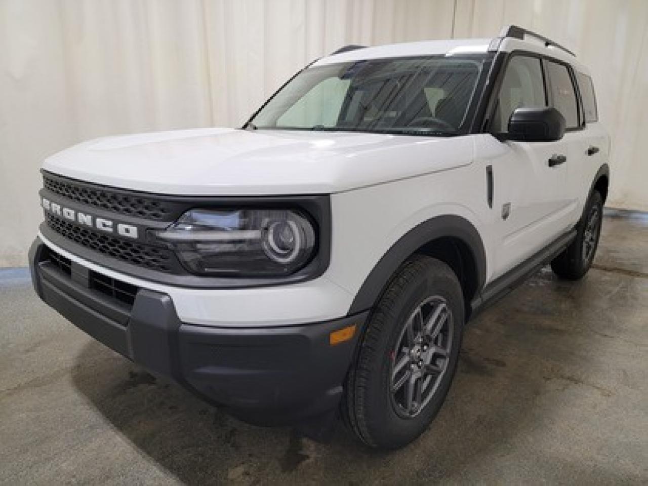 This rugged and refined 2026 Ford Bronco Sport Big Bend 200A stands out in Oxford White. Built to tackle adventure and city streets alike, this 5-passenger SUV is powered by a 1.5L EcoBoost® engine, delivering 181 horsepower and 190 lb-ft of torque. Coupled with an 8-speed automatic transmission, the Bronco Sport offers impressive fuel efficiency and performance to match your lifestyle.

This vehicle comes with the All-Weather Packageready to take on any season! 

Snow, rain, mud, or sunshinethis vehicle is built for it all! The All-Weather Package adds extra protection where it matters most, with premium mud flaps to shield your paint from road debris, all-weather floor mats to protect your interior from lifes messes, and Xpel paint protection to help guard against those infuriating rock chips. Drive with confidence, knowing your investment is protected from Regina's elements. 

Key Features Include:
Heated Front Seats
13.2 Center Display
8-Way Power Drivers Seat
SYNC® 4 with a 13.2 Color Touchscreen
Ford Co-Pilot360 Assist+ featuring Adaptive Cruise Control with Stop & Go
Terrain Management System with 5 G.O.A.T. Modes
LED Headlamps, Fog Lamps, and Signature Lighting
17 Carbonized Grey-Painted High Gloss Aluminum Wheels
Wireless Apple CarPlay® and Android Auto Compatibility
Privacy Glass
Intelligent Access with Push-Button Start

Saskatchewans weather is no match for the Bronco Sport Big Bend, thanks to its thoughtful design and advanced technology. The vehicle offers enhanced safety features such as BLIS® (Blind Spot Information System) with Cross-Traffic Alert, Hill Start Assist, and a Rearview Camera with Backup Assist Grid Lines. Inside, comfort is prioritized with electronic automatic temperature control, a premium sound system, heated front seats, and additional storage solutions.

Bennett Dunlop Ford, proudly serving Regina for over 40 years, is conveniently located at 770 Broad Street. With over 3,500 Google reviews, our reputation reflects our commitment to providing a fast, easy, and enjoyable vehicle-buying experience. We eliminate the hassle with no admin or documentation fees, transparent upfront pricing that lets you shop with total confidence. But were more than just a dealershipwere driven to make a difference by supporting local community initiatives and events that matter to you. Visit Bennett Dunlop Ford today and experience why were Reginas trusted choice for quality vehicles, exceptional service, and a genuine commitment to driving change in our community!