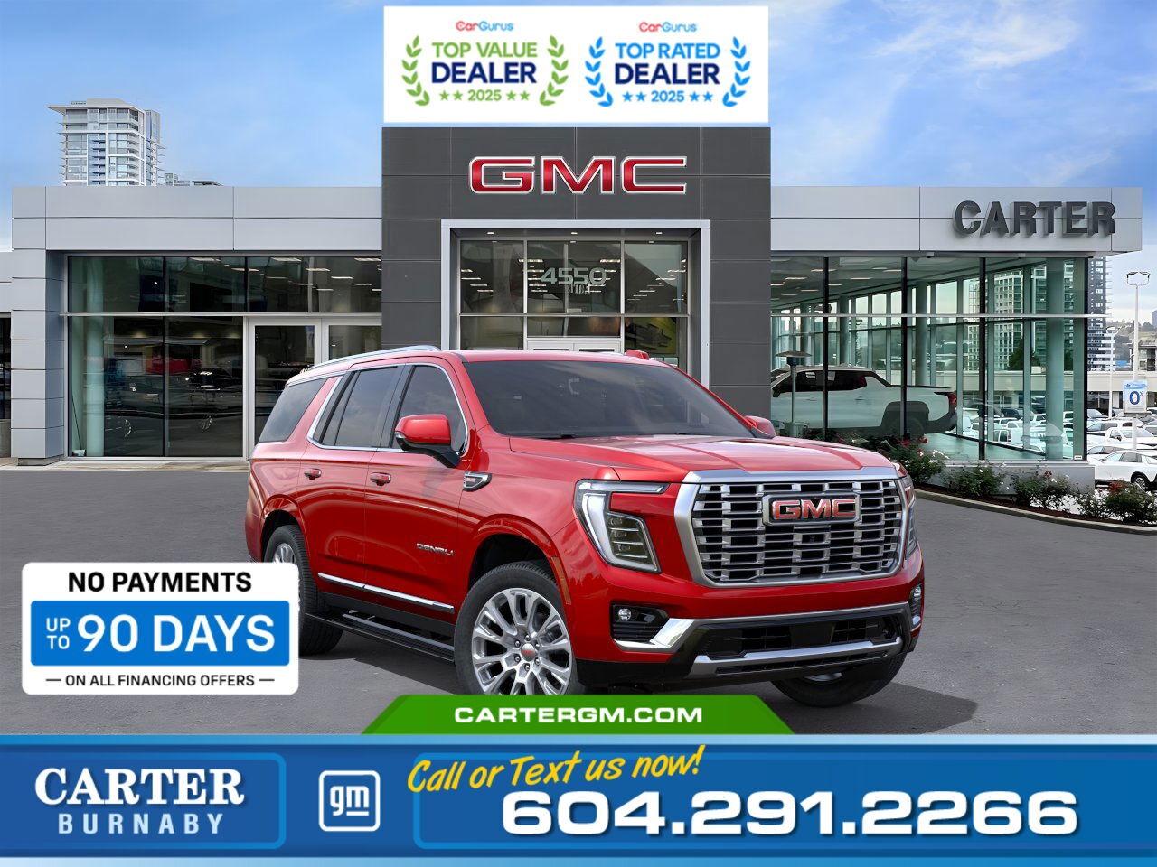 Purchase your new vehicle today and enjoy NO PAYMENTS FOR UP TO 90 DAYS. Upgrade with confidence, without stretching your budget!  WHY CARTER GM BURNABY?  - An unrivalled vehicle purchasing experience! - Exceeding our loyal customers expectations since 1963 - 4.5 Google star rating with 2,300+ customer reviews) - CarGurus Top-Rated Dealer 2025 Award - CarGurus Top Value Dealer 2025 Award - Vehicle trades welcome! Best price guaranteed! - We provide upfront pricing, zero hidden fees, and 100% transparency - Fast approvals and 99% acceptance rates (no matter your current credit status!) - Multilingual staff (many languages spoken) - Comfortable non-pressured environment with in-store television, WIFI and a childrens play area! - In-store restaurant: fresh daily menu        Were here to help you drive the vehicle you want, the vehicle you deserve! QUESTIONS? GREAT! WEVE GOT ANSWERS! To speak with a friendly vehicle specialist - CALL NOW! The advertised price includes all standard dealer fees and any applicable manufacturer or dealer incentives. It does not include applicable taxes, licensing, insurance, or optional products or services. Dealer fees will be clearly broken out and itemized on the bill of sale, maximum total of fees $595.00. Prices are shown in Canadian dollars. While we make every effort to ensure accuracy, vehicle details, pricing, options, and availability are subject to change without notice. Please confirm all information with dealership sales management before purchase. Dealer Code: 81129