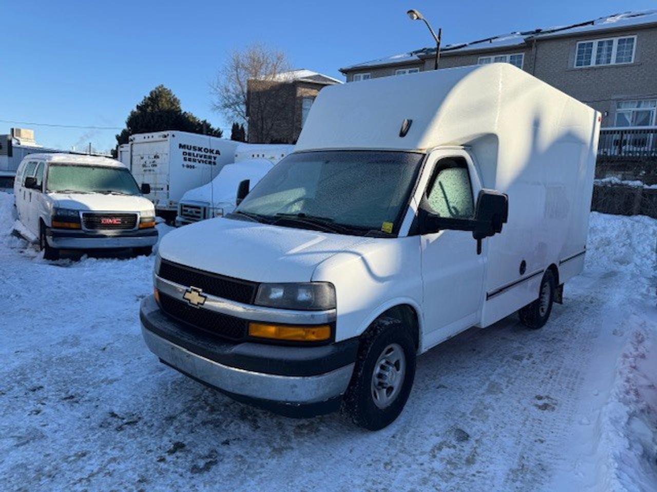 2022 Chevrolet Express Commercial Cutaway 12 Foot Cube.  No CVOR.  Single Rear Wheel. Photo