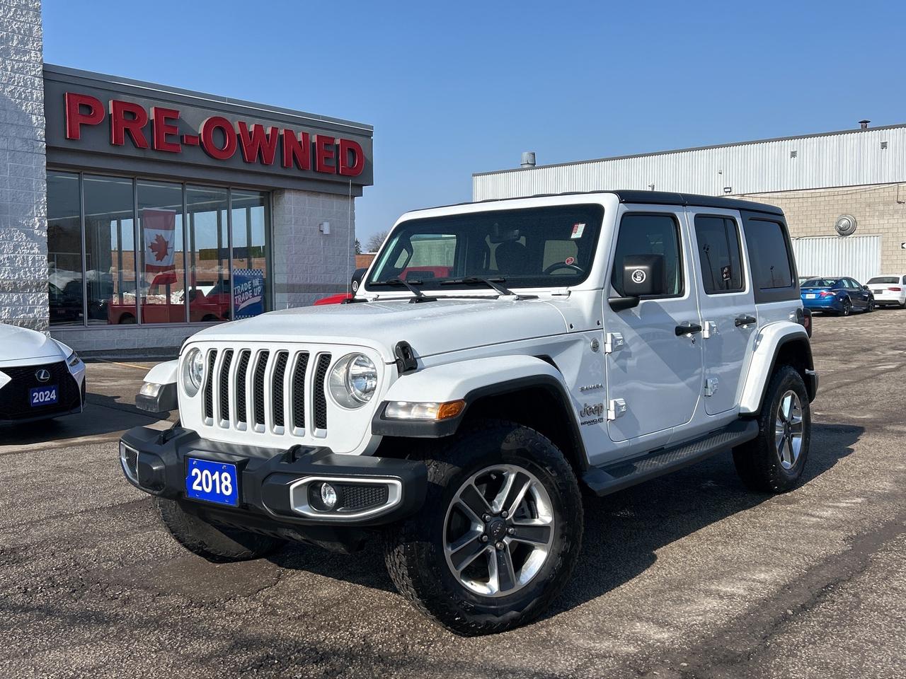 2018 Jeep WRANGLER UNLIMITED Sahara w/V6, Navigation, Heated Seats, RemoteStart Photo