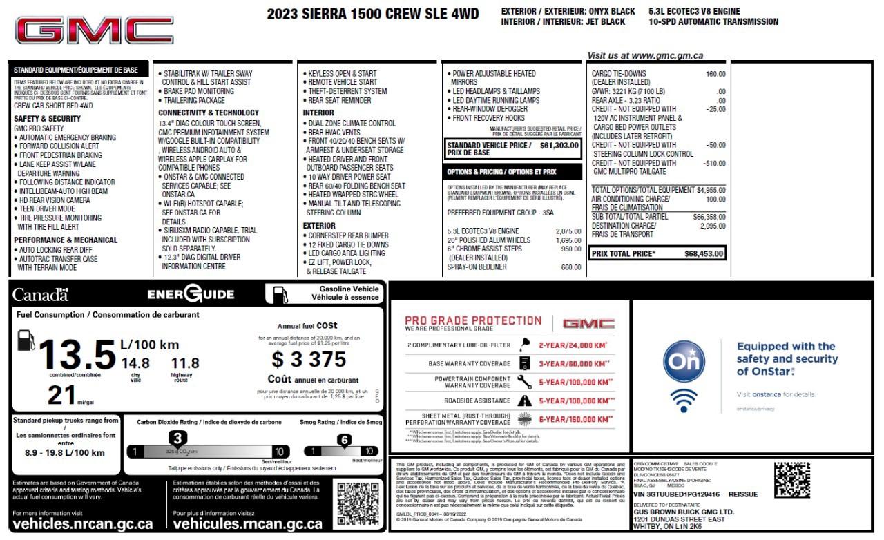 2023 GMC Sierra 1500 Crew Cab Short Box 4-Wheel Drive SLE Photo