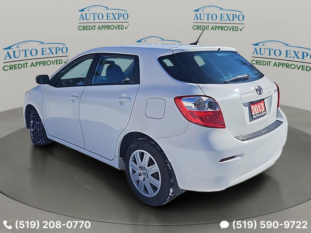 2013 Toyota Matrix Low Km's,Certified,New Winter Tires,Bluetooth,A/C