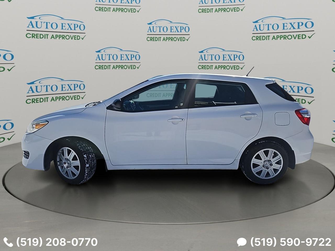 2013 Toyota Matrix Low Km's,Certified,New Winter Tires,Bluetooth,A/C
