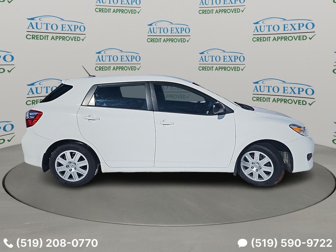 2013 Toyota Matrix Low Km's,Certified,New Winter Tires,Bluetooth,A/C