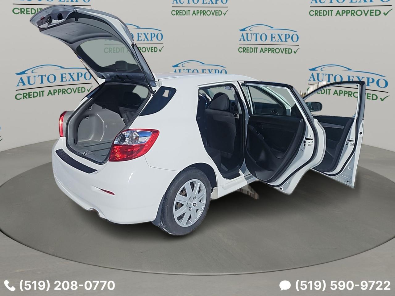 2013 Toyota Matrix Low Km's,Certified,New Winter Tires,Bluetooth,A/C