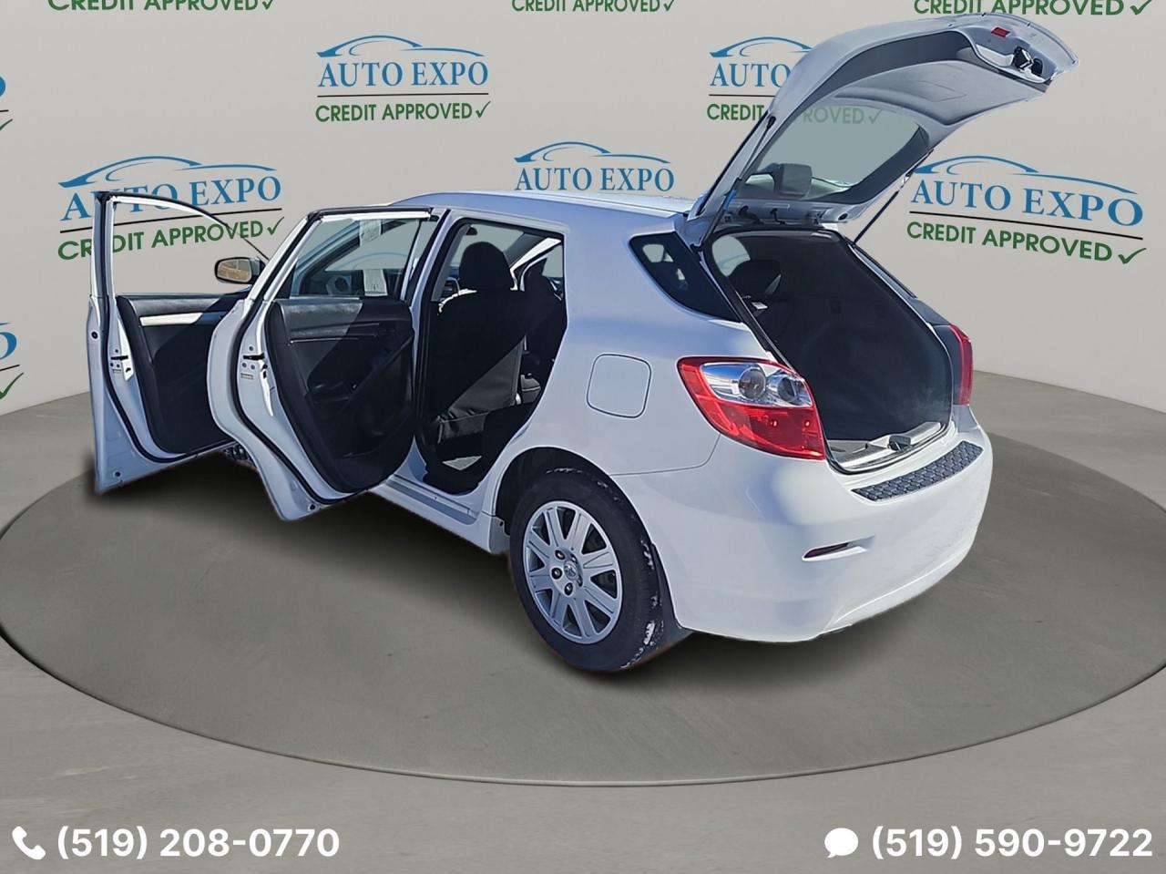 2013 Toyota Matrix Low Km's,Certified,New Winter Tires,Bluetooth,A/C