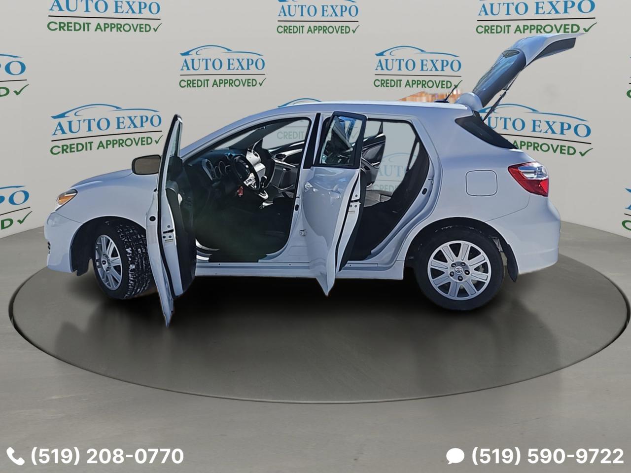 2013 Toyota Matrix Low Km's,Certified,New Winter Tires,Bluetooth,A/C