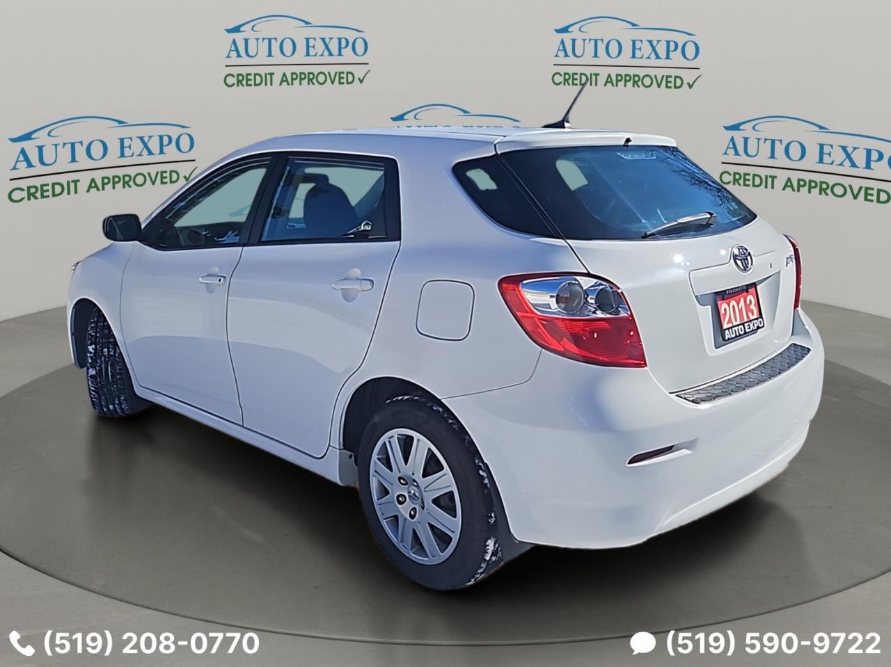 2013 Toyota Matrix Low Km's,Certified,New Winter Tires,Bluetooth,A/C