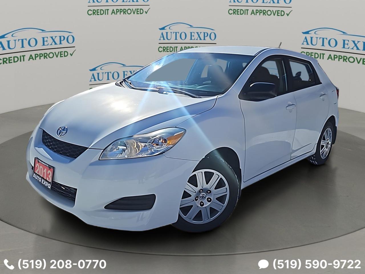 2013 Toyota Matrix Low Km's,Certified,New Winter Tires,Bluetooth,A/C