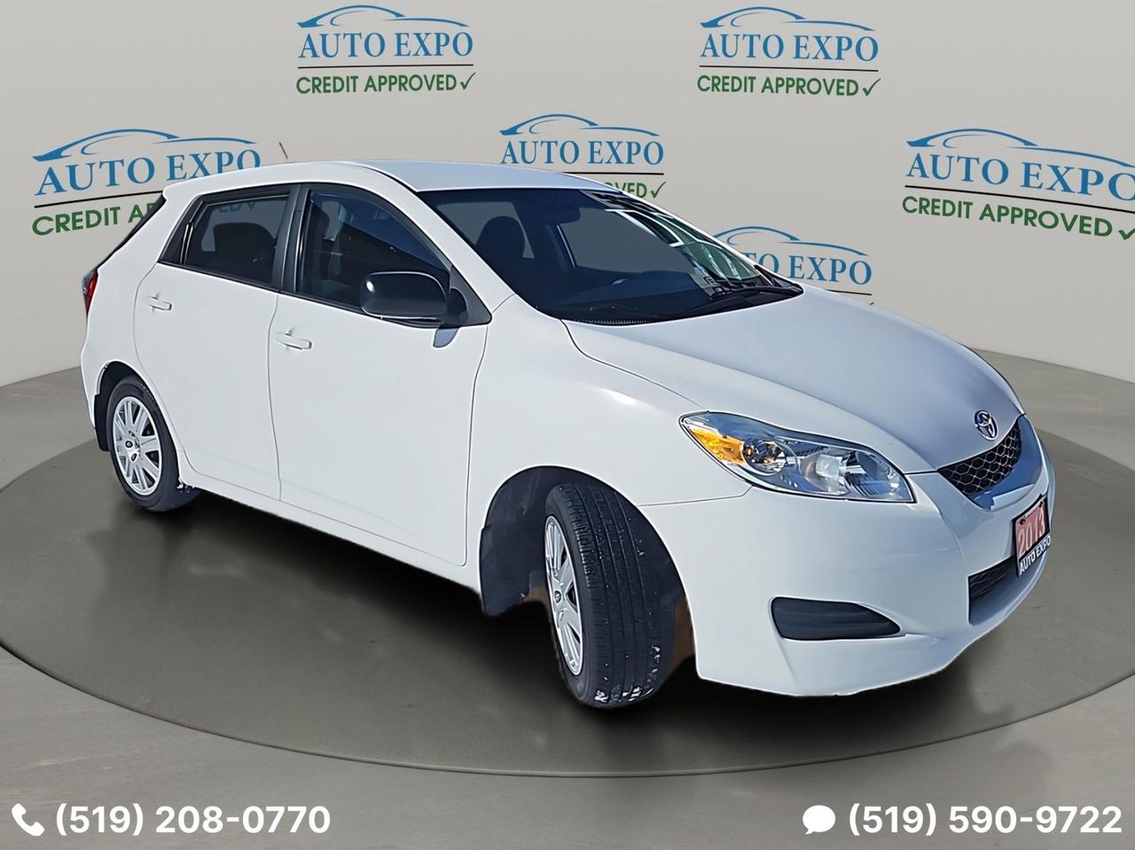 2013 Toyota Matrix Low Km's,Certified,New Winter Tires,Bluetooth,A/C
