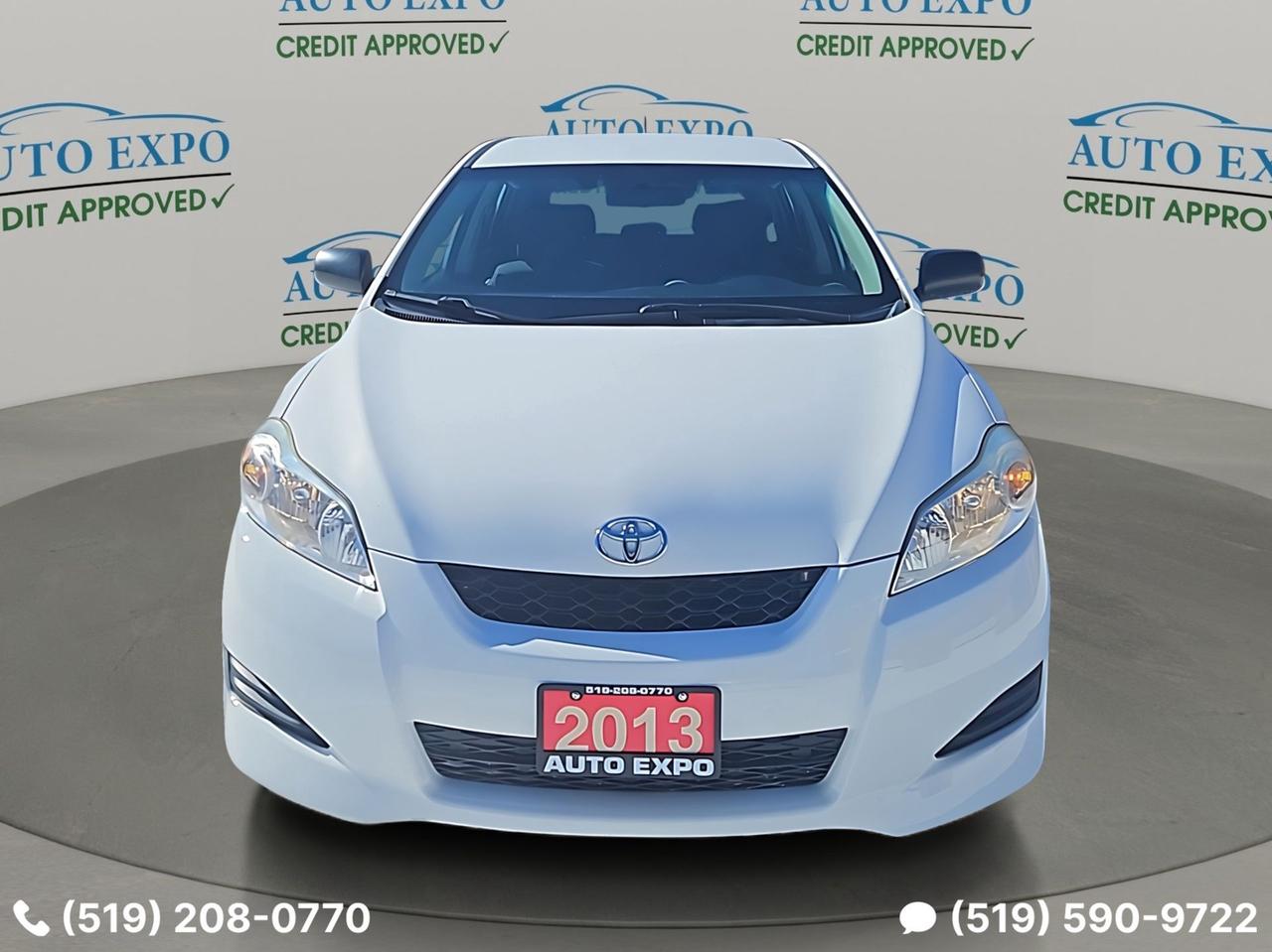 2013 Toyota Matrix Low Km's,Certified,New Winter Tires,Bluetooth,A/C