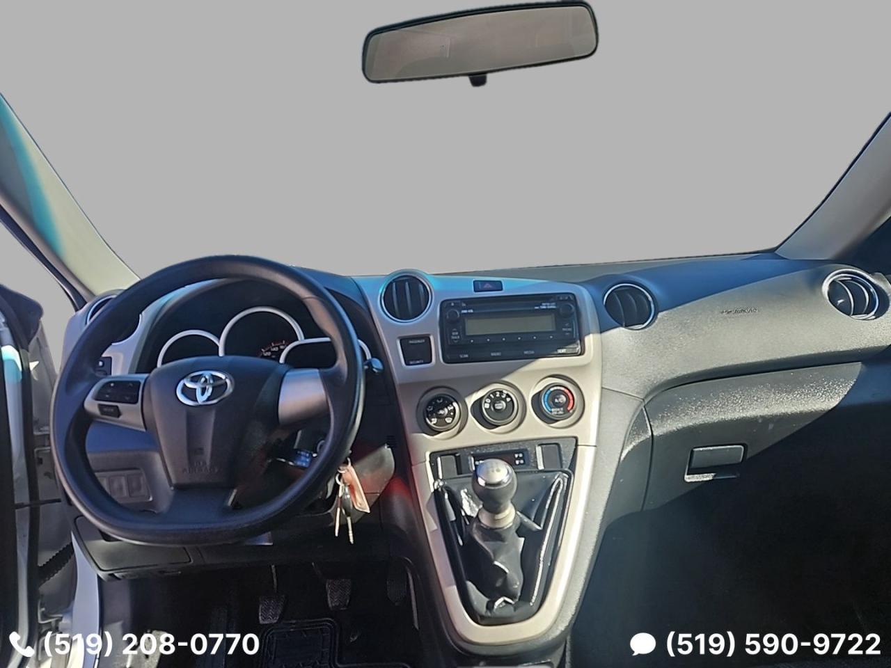 2013 Toyota Matrix Low Km's,Certified,New Winter Tires,Bluetooth,A/C