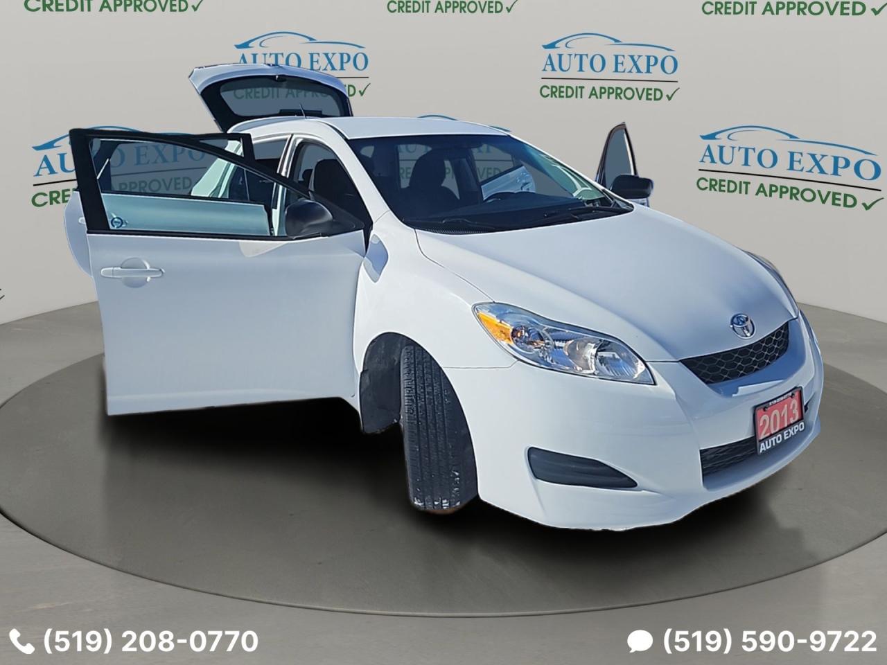 2013 Toyota Matrix Low Km's,Certified,New Winter Tires,Bluetooth,A/C