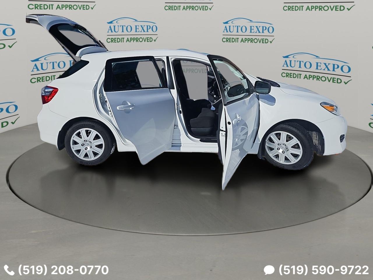 2013 Toyota Matrix Low Km's,Certified,New Winter Tires,Bluetooth,A/C