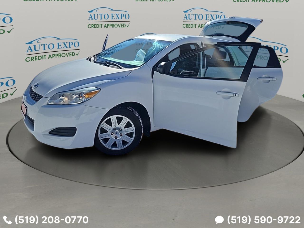 2013 Toyota Matrix Low Km's,Certified,New Winter Tires,Bluetooth,A/C