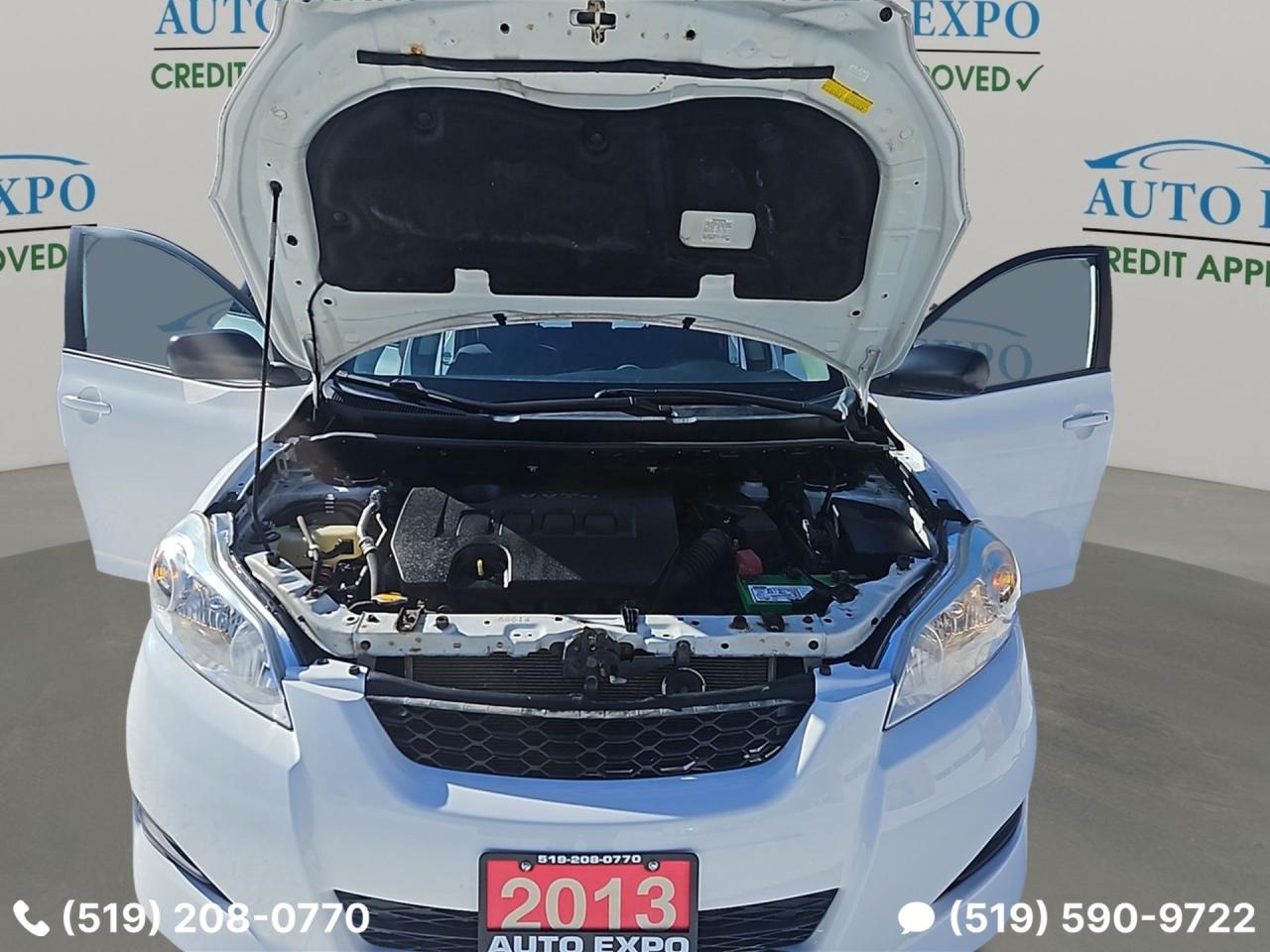 2013 Toyota Matrix Low Km's,Certified,New Winter Tires,Bluetooth,A/C