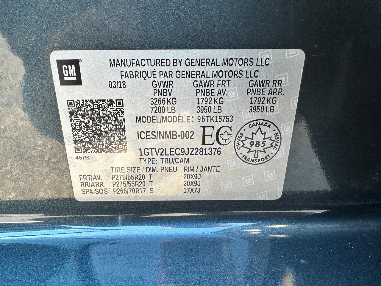 2018 GMC Sierra 1500 Base4x4 DoubleCab 5.3L 6-Pass XM CarPlay BackupCam Photo