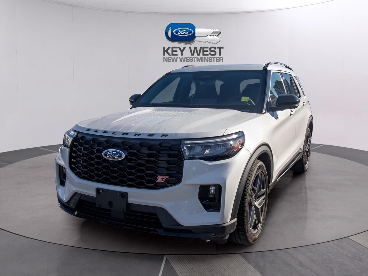 <p>Looking for a powerful and stylish SUV thats ready for any adventure? Check out this demo 2026 Ford Explorer ST 4WD, available now at Key West Ford! This impressive vehicle has only 2800KM on the odometer and is packed with features designed to elevate your driving experience. As a demo vehicle, its been meticulously maintained and is ready to provide years of reliable performance.</p><p>&nbsp;</p><p>This Explorer ST is more than just a vehicle; its a statement. With its sporty design, advanced technology, and luxurious interior, its built to turn heads and keep you comfortable on every journey. Whether youre navigating city streets or exploring off the beaten path, this Explorer ST offers the versatility and capability you need. Dont miss your chance to own this exceptional SUV!</p><p>&nbsp;</p><p>Here are five standout features that make this 2026 Ford Explorer ST 4WD a must-see:</p><p><br><br></p><ul><li><strong>Panoramic Sunroof:</strong> Enjoy breathtaking views and fresh air with the expansive panoramic sunroof.</li></ul><p>&nbsp;</p><ul><li><strong>Advanced Safety Suite:</strong> Drive with confidence thanks to the comprehensive suite of safety features, including adaptive cruise control, blind-spot monitoring, and more.</li></ul><p>&nbsp;</p><ul><li><strong>Heated and Ventilated Seats:</strong> Experience ultimate comfort with heated and ventilated Miko Sport Captains Chairs, perfect for any weather.</li></ul><p>&nbsp;</p><ul><li><strong>Powerful EcoBoost Engine:</strong> The 3.0L EcoBoost V6 engine delivers exhilarating performance with auto start-stop technology.</li></ul><p>&nbsp;</p><ul><li><strong>FordPass Connect:</strong> Stay connected on the go with the 5G Mobile Hotspot, keeping you and your passengers entertained and informed.</li></ul><p><br><br></p><p><strong><em>Powered by AutoIntelligence&trade;</em></strong><br>Vehicle information has been generated using artificial intelligence and is provided for informational purposes only. While efforts are made to ensure accuracy, please confirm all details directly with the dealer.</p><p>&nbsp;</p><p>Advertised pricing is net of applicable Ford incentives, which eligibility may vary. Financing offers are available on approved credit; total cash back amounts will be added to the finance contract. Pricing may include non-combinable offers and may not be compatible with Ford subvented interest rates. Government rebates are taxable and applied as a post-tax down payment, not as a discount on the vehicles price. All promotions are subject to terms and conditions. New vehicle pricing excludes the following fees: $699 Documentation Fee, $349 Registration and Insurance Transfer Fee, and $695 Finance Administration Fee (if financing) and applicable levies and taxes. See Key West Ford for complete details. Dealer #7485</p>
