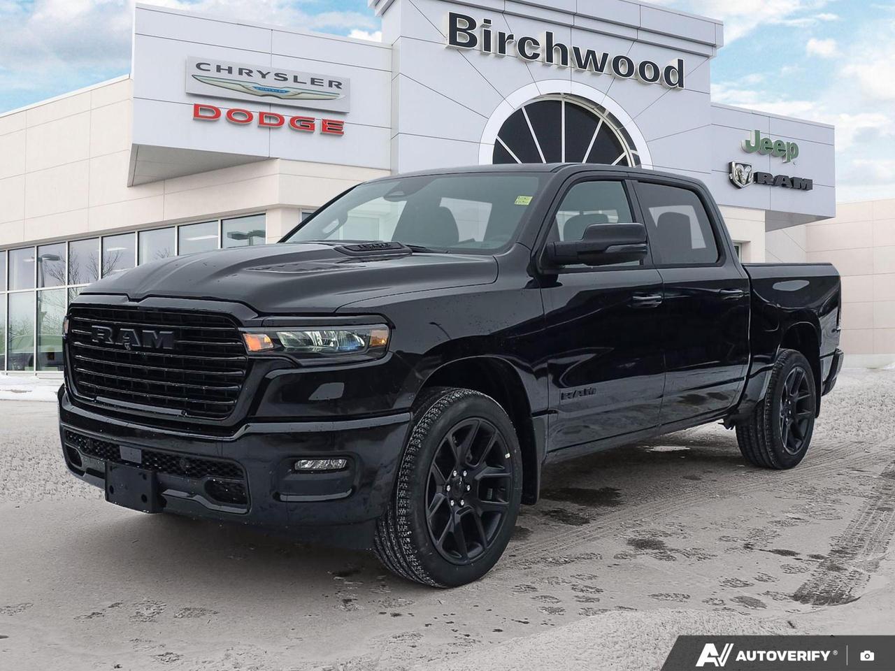 Trailer Sway Control
Brake Assist
Advanced Brake Assist
Electronic Stability Control
Hill Start Assist
Traction Control
Electronic Roll Mitigation
Advanced multistage front air bags
Front height adjusting shoulder belts
Supplemental side air bags
Child Seat Anchor SystemLATCH Ready
Supplemental front seatside air bags
Supplemental side curtain front and rear air bags
Experience the future of pickup trucks with the 2026 Ram 1500 Sport. This cutting-edge vehicle combines power, efficiency, and advanced technology to deliver an unparalleled driving experience.

Key Features:
- 3.0L I6 Hurricane SO Twin Turbo ESS engine for impressive performance
- 4G LTE Wi-Fi Hot Spot for seamless connectivity on the go
- Adaptive cruise control and collision mitigation systems for enhanced safety
- Dual-pane panoramic sunroof for an open-air experience
- Sport Performance Hood for a bold, aggressive look
- Trailer Brake Control and Anti-Spin Differential Rear Axle for superior towing capabilities
- Uconnect 5W Nav with 12.0 display and SiriusXM w/360L On-Demand Content

Ready to elevate your driving experience? Reserve your 2026 Ram 1500 Sport today or contact us to schedule a test drive. Our team at Birchwood Chrysler Dodge Jeep Ram is here to answer any questions and guide you through the purchase process. Dont miss out on this opportunity to own the future of trucking!
Birchwood Chrysler Dodge is your choice for New Chrysler, Dodge, Jeep, RAM vehicles in Winnipeg. 
 
With us, Experience is Everything. Complete as much or as little of your purchase online as you like. All pricing you see is what you pay. No hidden fees. All new vehicle special offers and discounts are already calculated in the pricing. On our website you can choose payment options and terms knowing these are transparent and accurate.

Start your purchase online to build your exact pricing to your specifics like how much money down, vehicle trade and any accessories or added optional protection that suits your needs.

Any questions let us know by calling (204) 774-4444, wed love to send you a video to clarify any questions about a vehicle!

Visit us in store at 90-3965 Portage Ave in the Birchwood Autopark.

Dealer permit #5686
Dealer permit #5686