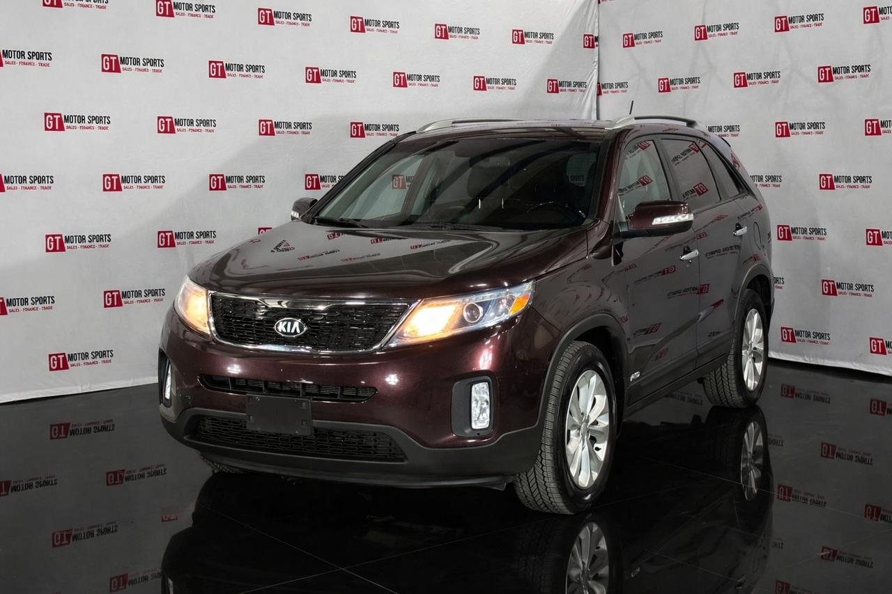 <p>This 2014 Kia Sorento EX gives you that confident, comfortable feeling every time you get behind the wheel, with a smooth V6 engine and all-wheel drive that make every drive feel effortless and in control. Wrapped in a refined interior with premium features, it blends everyday practicality with just enough power and capability to make you actually enjoy the ride.</p><div>&nbsp;</div><div>&nbsp;</div><div><ul><li>All credit accepted: good, bad, new to Canada, bankruptcy, collections, repossessions, student/work visas</li><li>In-house financing available (O.A.C.)</li><li>Low bi-weekly payments & instant approvals</li><li>Up to 6 months no payments (interest accrues)</li><li>Credit consolidation, unemployment insurance, negative equity coverage</li><li>Financing, APR & payments vary by personal credit (O.A.C.)</li></ul></div><div>&nbsp;</div><div><strong>Open 7 days:</strong> MonThu 107, FriSat 106, Sun 103</div><div><strong>Location:</strong> 10-40 Hopewell Way NE, Calgary (behind Enterprise Car Rental)</div><div><strong>Contact: </strong>403-402-2015 or www.gtmotorsports.ca </div><div>Full mechanical fitness assessment, Carfax & warranty included</div><div>AMVIC licensed dealer</div><div>Price based on vehicle only (Plus aftermarket, GST, and costs/charges associated with financing)</div><div>&nbsp;</div><div>&nbsp;</div><div>&nbsp;</div><div>&nbsp;</div>