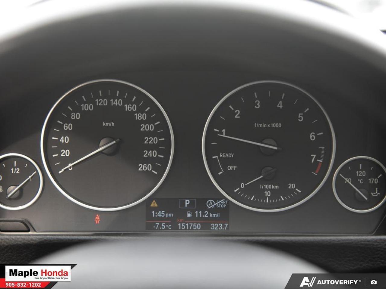 2015 BMW 3 Series Leather Seats| Sunroof| Heated Seats| Good Conditi Photo