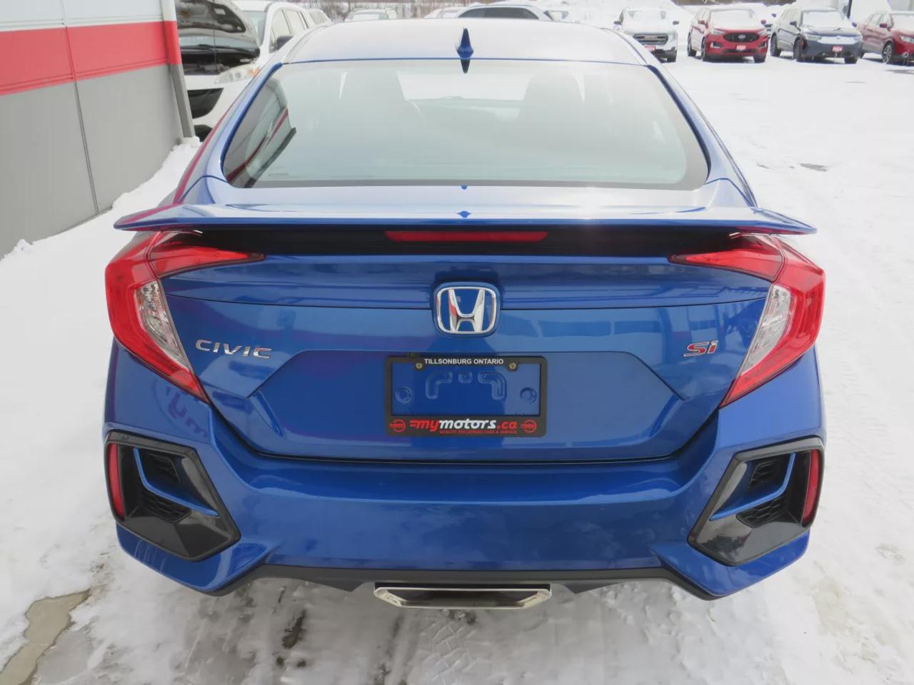 2020 Honda Civic SI Sedan SI | Low Km | Safety Certified | One Owner | Clean Title | No Accidents | Manual Transmission | Alloy Rims | Sunroof | Push Button Start | Digital Touchscreen | Reverse Camera | Collision Avoidance | Lane Assist | Heated Seats | Wireless Charging Photo