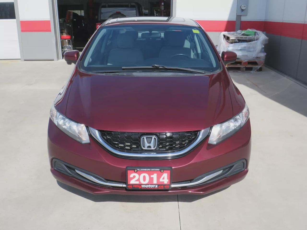 2014 Honda Civic Sedan EX | Safety Certified| Alloy Rims | Remote Start |  Automatic | Sunroof | Push Button Start | Reverse Camera | USB/HDMI | Heated Seats | A/C | Power Doors | Power Locks | Digital Touchscreen | CD Player | Cruise Control | Bluetooth Photo