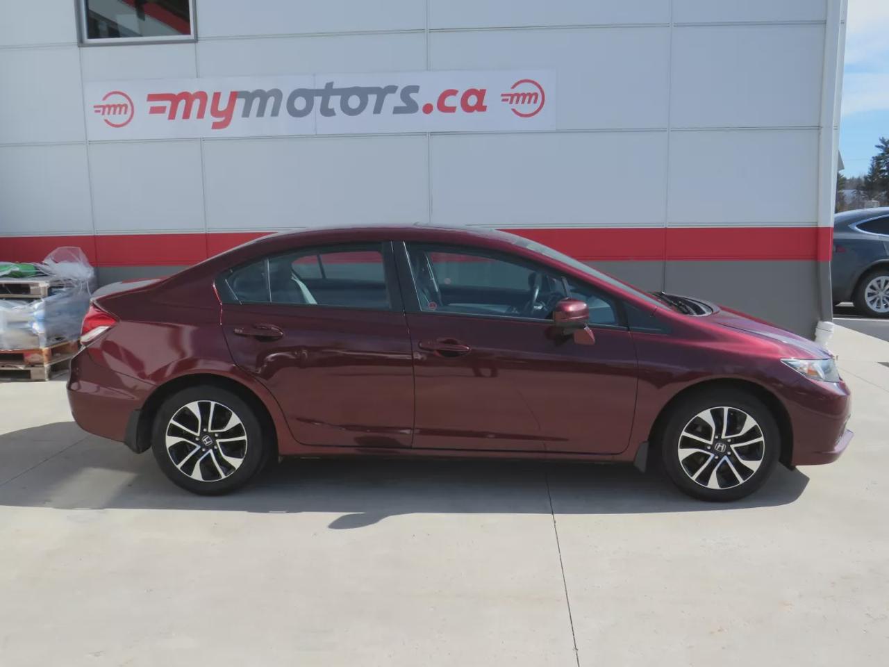 2014 Honda Civic Sedan EX | Safety Certified| Alloy Rims | Remote Start |  Automatic | Sunroof | Push Button Start | Reverse Camera | USB/HDMI | Heated Seats | A/C | Power Doors | Power Locks | Digital Touchscreen | CD Player | Cruise Control | Bluetooth Photo