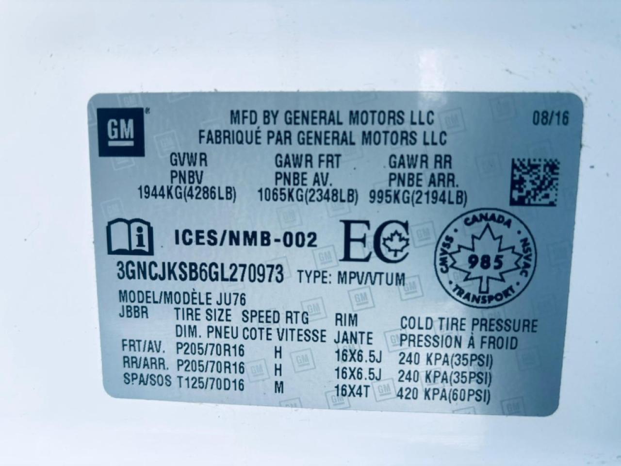 2016 Chevrolet Trax Front-wheel Drive 4dr LS Photo