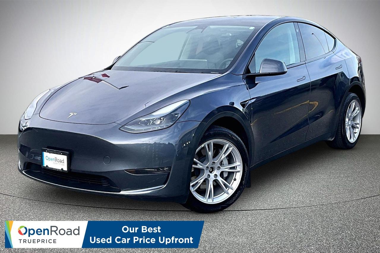 Experience the future of driving with this 2023 Tesla Model Y Long Range, delivering thrilling performance, sleek design, and impressive electric efficiency. The Long Range trim features dual motor all wheel drive, extended driving range, a large 15 inch touchscreen display, premium audio system, panoramic glass roof, wireless charging, and advanced driver assistance technology. Quick acceleration, smooth handling, and cutting edge innovation make every trip exciting and comfortable. Come in today and take it for a test drive to feel the power and technology for yourself! Drive away with confidence from OpenRoad Toyota Abbotsford! Get our TruePrice upfront with no haggling and no hassle. Every OpenRoad Certified vehicle is fully inspected and backed by a Carfax history report. Visit us today at 30210 Automall Drive in Abbotsford or call now to book your test drive and get behind the wheel!  List Price subject to $595 Documentation Fee, $499 Lease/Finance Fee, and applicable taxes. VSA Dealer #40643