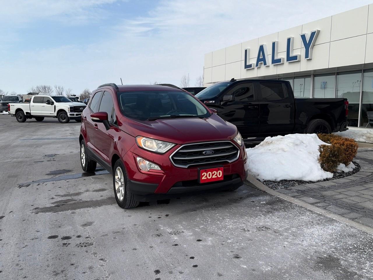 <p>The <strong>2020 Ford EcoSport SE FWD with the 1.0 L EcoBoost engine</strong> is a subcompact SUV that pairs a turbocharged 1.0-liter three-cylinder engine producing about <strong>123 hp and 125 lb-ft of torque</strong> with a <strong>6-speed automatic transmission featuring SelectShift manual control</strong>, driving the front wheels. It offers practical urban utility with seating for five, fuel-efficient performance (roughly <strong>27 city/29 hwy mpg</strong>), and standard features like heated front seats, an 8-inch touchscreen with Apple CarPlay/Android Auto, a sunroof, and keyless entry. As a compact crossover, it emphasizes maneuverability and economy over outright power.</p>