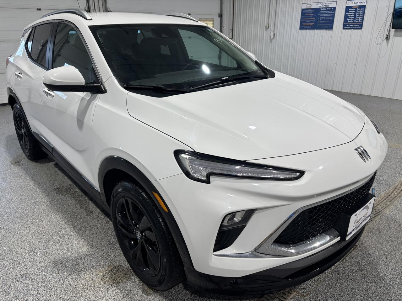 <h3 data-start=0 data-end=53><span>Bold Style Meets Smart All-Wheel Confidence</span></h3><p data-start=55 data-end=549><span>Stand out with this </span><span data-start=75 data-end=117><span>2024 Buick Encore GX Sport Touring AWD</span></span><span> a compact SUV that blends athletic styling with premium refinement. Powered by an efficient and responsive </span><span data-start=227 data-end=245><span>1.3L I3 engine</span></span><span> paired with an automatic transmission, this Encore GX delivers smooth performance and confident </span><span data-start=342 data-end=361><span>All-Wheel Drive</span></span><span> capability for year-round traction. Sport Touring accents, sleek </span><span data-start=436 data-end=450><span>alloy rims</span></span><span>, roof rails, and bold exterior details give it a modern, head-turning presence wherever you go.</span></p><p data-start=551 data-end=1168><span>Step inside and enjoy upscale comfort designed for every season. This Encore GX is equipped with </span><span data-start=656 data-end=720><span>power seats, heated front seats, and a heated steering wheel</span></span><span>, plus </span><span data-start=727 data-end=781><span>remote start, push-button start, and keyless entry</span></span><span> for ultimate convenience. The stunning </span><span data-start=821 data-end=848><span>11 touchscreen display</span></span><span> keeps everything at your fingertips, featuring </span><span data-start=896 data-end=951><span>Apple CarPlay, Android Auto, Bluetooth connectivity</span></span><span>, USB charging ports, and a user-friendly infotainment system. A </span><span data-start=1021 data-end=1065><span>power liftgate and power folding mirrors</span></span><span> add everyday practicality, while the spacious interior ensures comfort for passengers and cargo alike.</span></p><p><span> </span></p><p data-start=1170 data-end=1674><span>Safety and innovation come standard. With </span><span data-start=1217 data-end=1375><span>adaptive cruise control, lane keep assist, blind spot monitoring, forward collision warning, rear cross traffic alert, parking sensors, and parking assist</span></span><span>, this Encore GX is built to protect and support you on every drive. Combining advanced technology, premium features, and confident AWD performance, this 2024 Buick Encore GX Sport Touring is the perfect SUV for drivers who want style, comfort, and capability all in one impressive package.</span></p><p data-start=1170 data-end=1674><span>Includes balance of</span><span> </span><span><font color=#000000>General Motors</font></span><span> </span><span>comprehensive warranty until June 2027 or 60,000km and powertrain warranty until June 2029 or 100,000km</span></p><p><span>At Sisson Auto, we make buying a vehicle a seamless and stress-free experience. Our transparent pricing eliminates haggling and eliminates any hidden fees. To give you peace of mind, we offer a 3-day/600 km No-Hassle Return Policy, a 30-day exchange privilege, minimum warranties with 24-hour roadside assistance, a check for safety recalls, and a complimentary CarFax history report. Plus, home delivery is free within 200 km. Dealer permit #5471. </span></p><p></p><p data-start=1170 data-end=1674><span></span></p><p><span>** This description was written by AI based on information provided about the vehicle. AI can sometimes produce incorrect information. Please confirm all details with the dealership.</span></p>