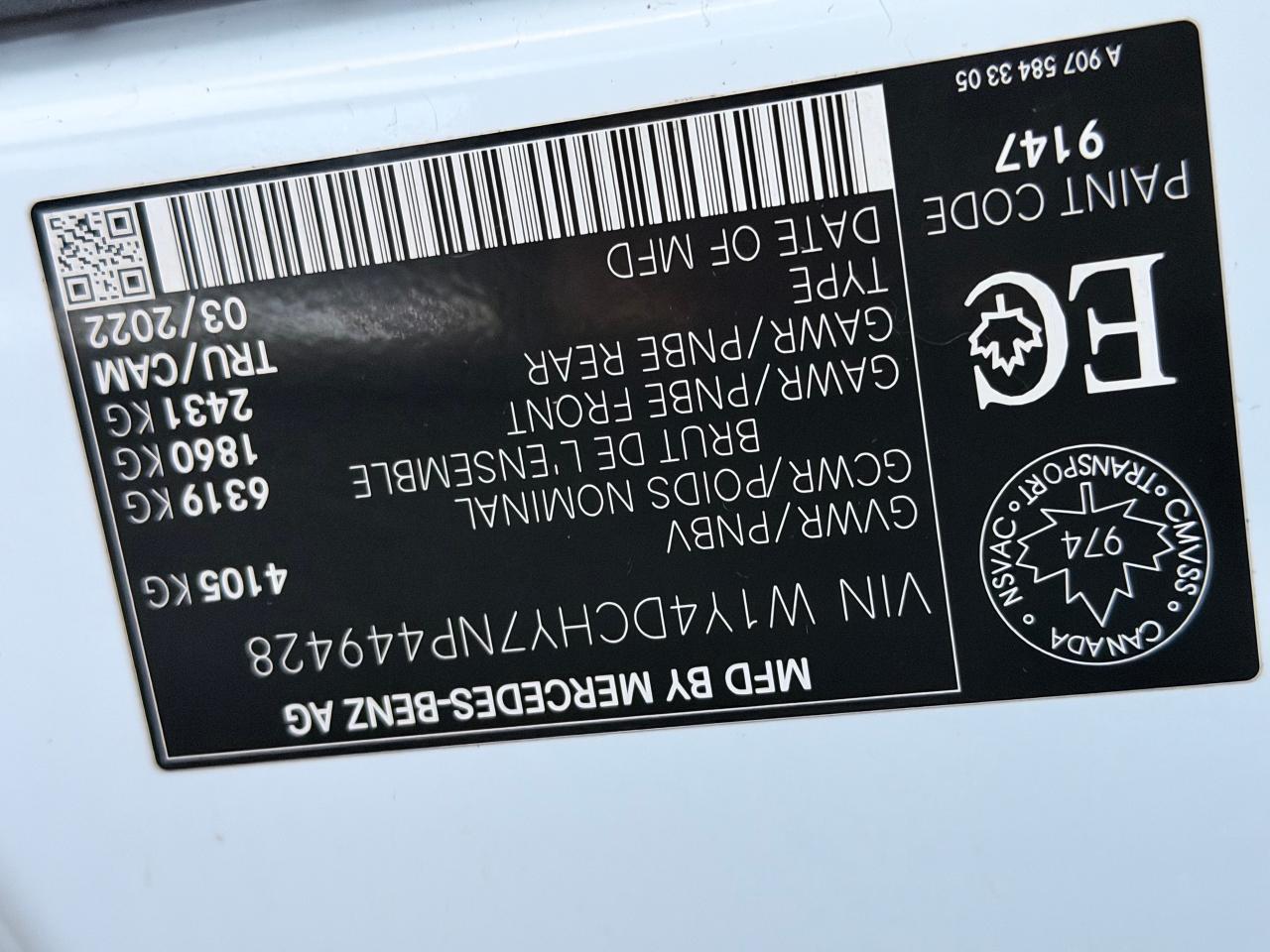 2022 Mercedes-Benz Sprinter 2500 High Roof I4 170"+Camera+CLEAN CARFAX Photo