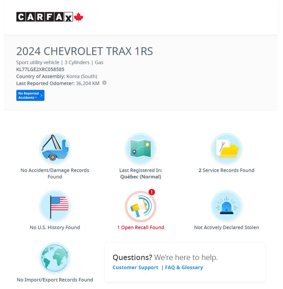2024 Chevrolet Trax 1RS+Previous Lease LikeNew! ONE OWNER+CLEAN CARFAX Photo