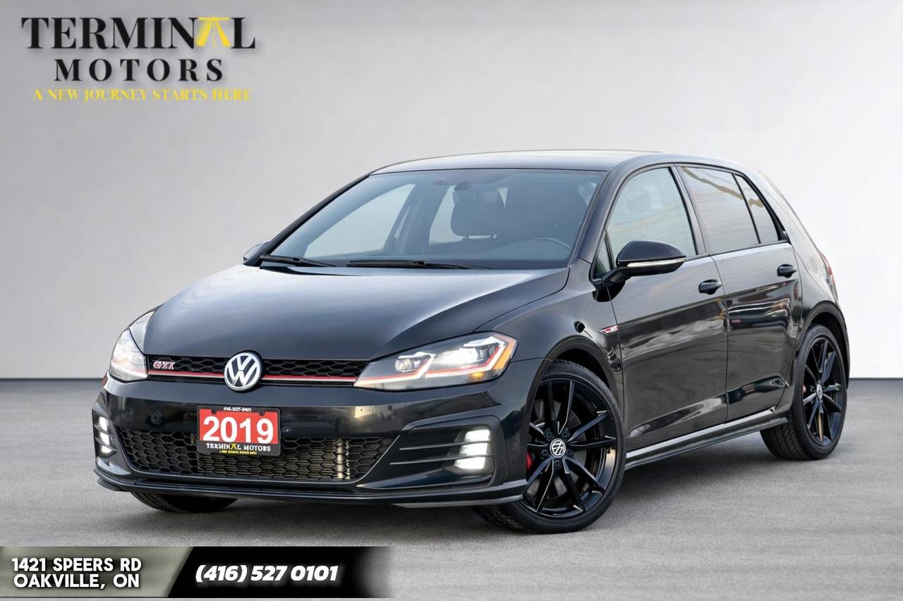 <p>WoW LOOK AT THIS BEAUTY 🤩 </p><div><br>CERTIFIED &hellip; NO ACCIDENT &hellip; WINTER TIRES<br><br>2019 VOLKSWAGEN GOLF GTI MK7.5 RABBIT 🐇. <br><br>IN STOCK CONDITION NO MODIFICATIONS.. STAND OUT BLACK COLOUR<br><br>105,000 KMs <br><br># THIS CAR LOOKS, RUNS, DRIVES, SMELLS & SOUNDS AMAZING YOU MUST COME CHECK IT IN PERSON.<br><br>&bull;APPLE CARPLAY / ANDROID AUTO <br>&bull;2 SETS OF KEYLESS ENTRY 🔑<br><br>📌COMES FULLY CERTIFIED ( SAFETY ) INCLUDED WITH MULTIPLE POINTS INSPECTION ALONG WITH CARFAX HISTORY REPORT. <br><br>PRICE + TAX NO EXTRA OR HIDDEN FEES.<br><br>PLEASE CONTACT US TO ARRANGE YOUR APPOINTMENT FOR VIEWING AND TEST DRIVE. <br><br>TERMINAL MOTORS <br>416 527 0101<br>1421 Speers Rd, Oakville, ON L6L 2X5</div>