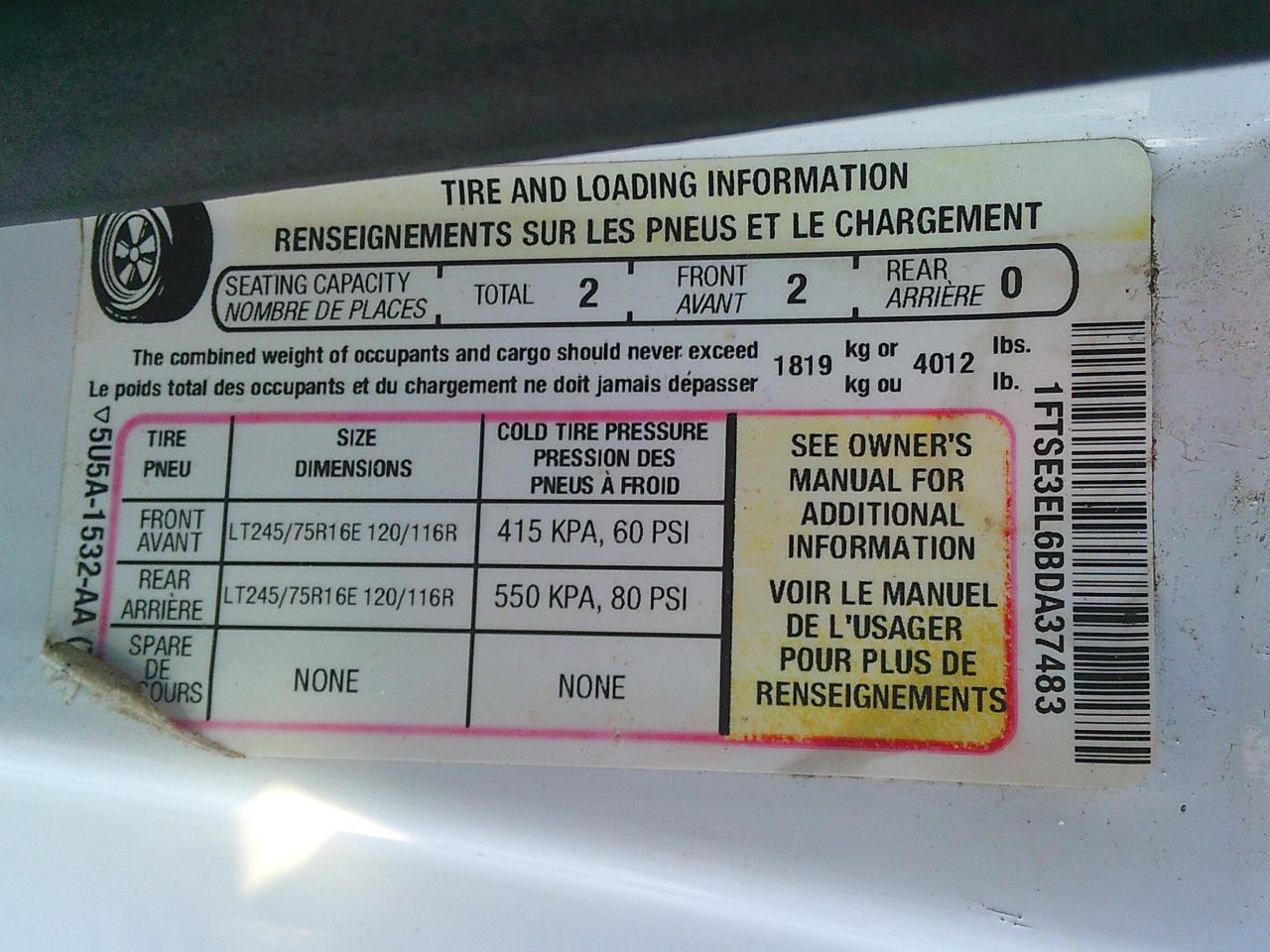 2011 Ford Econoline E-350 Super Duty Commercial Photo