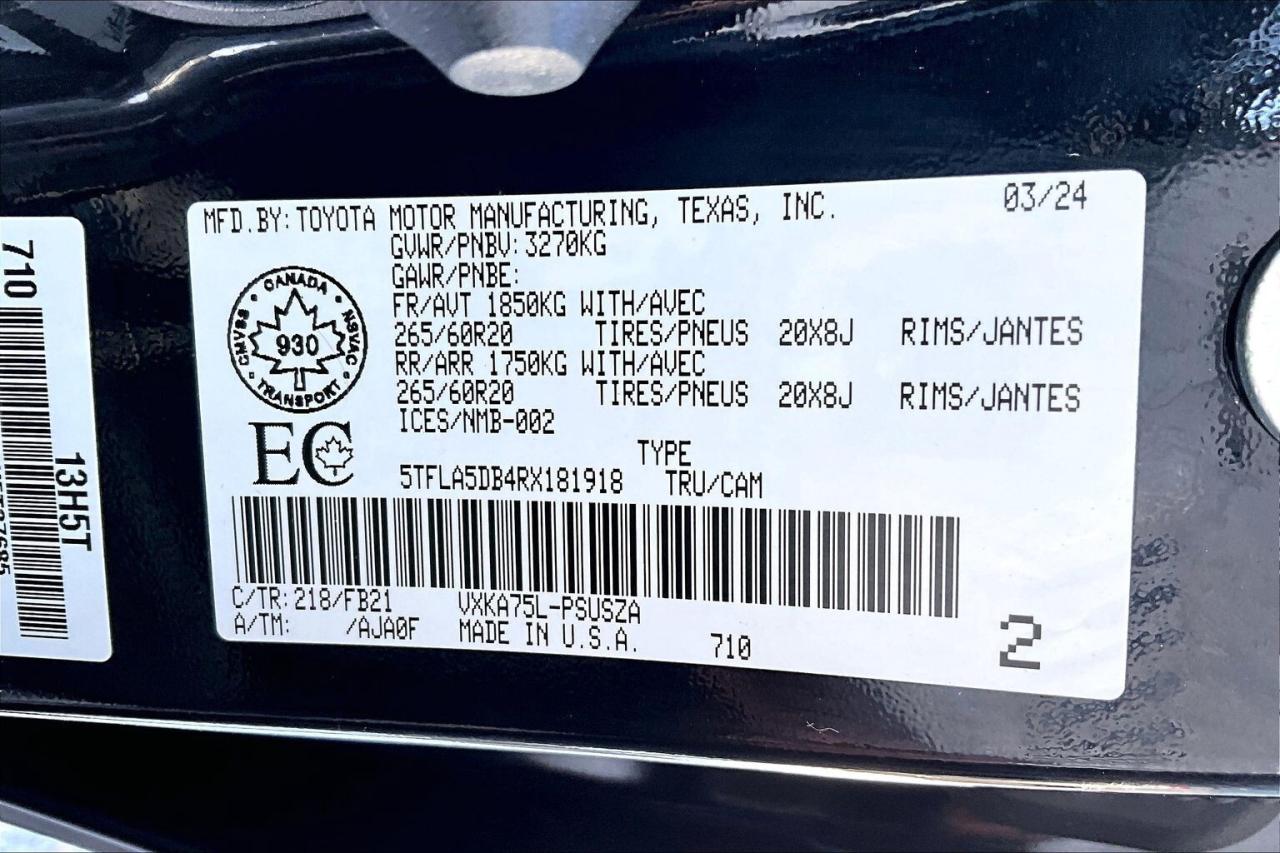 2024 Toyota Tundra SR Crewmax | TRD Sport | SafetyTech | 4X4 Photo