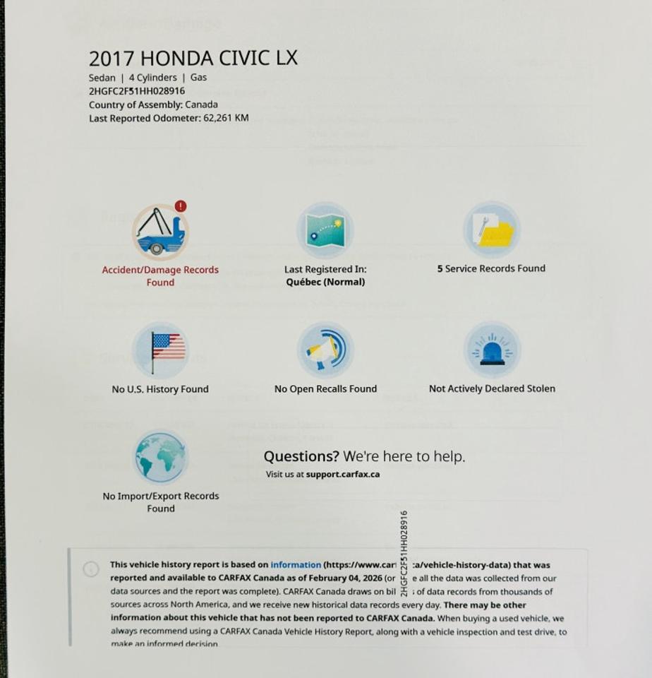 2017 Honda Civic SEDAN LX Photo2