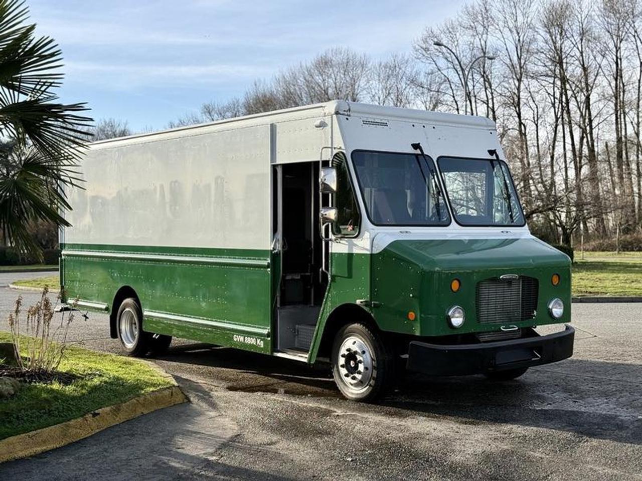 This 2010 Freightliner MT45 step van is powered by a 6.7L Cummins diesel paired with an automatic transmission and 4x2 drivetrain, and features an 18-foot cargo area with rear shelving already in place. It is equipped with air conditioning and heat, AM/FM radio, backup camera, heated mirrors, cup holders, and a driver fan for added comfort and usability. Finished in white with a black cloth interior, the cargo area measures approximately 18 feet long, 7 feet 7 inches wide, and 7 feet high, while overall vehicle dimensions are approximately 27 feet 9 inches long, 8 feet 2 inches wide, and 9 feet 8 inches high, making it a practical option for delivery, service, or commercial use. This item is currently OFFSITE. You must register an appointment with our office to schedule an offsite viewing. Appointments must be made a minimum of one business day in advance (and as defined by the days that Repo.com is open for business) before your appointment can be scheduled and confirmed. We may, at our own discretion, instead opt to transport smaller items to Repo.coms main yard for viewing purposes.  $28,830.00 plus $375 processing fee, $29,205.00 total payment obligation before taxes.   Listing report, warranty, contract commitment cancellation fee, financing available on approved credit (some limitations and exceptions may apply). All above specifications and information is considered to be accurate but is not guaranteed and no opinion or advice is given as to whether this item should be purchased. We do not allow test drives due to theft, fraud, acts of vandalism and undetectable impaired driving. Instead we provide the following benefits: Complimentary Warranty (with options to extend), Limited Money Back Satisfaction Guarantee on Fully Completed Contracts, Contract Commitment Cancellation, and an Open-Ended Sell-Back Option. Ask seller for details or call 604-522-REPO(7376) to confirm listing availability.